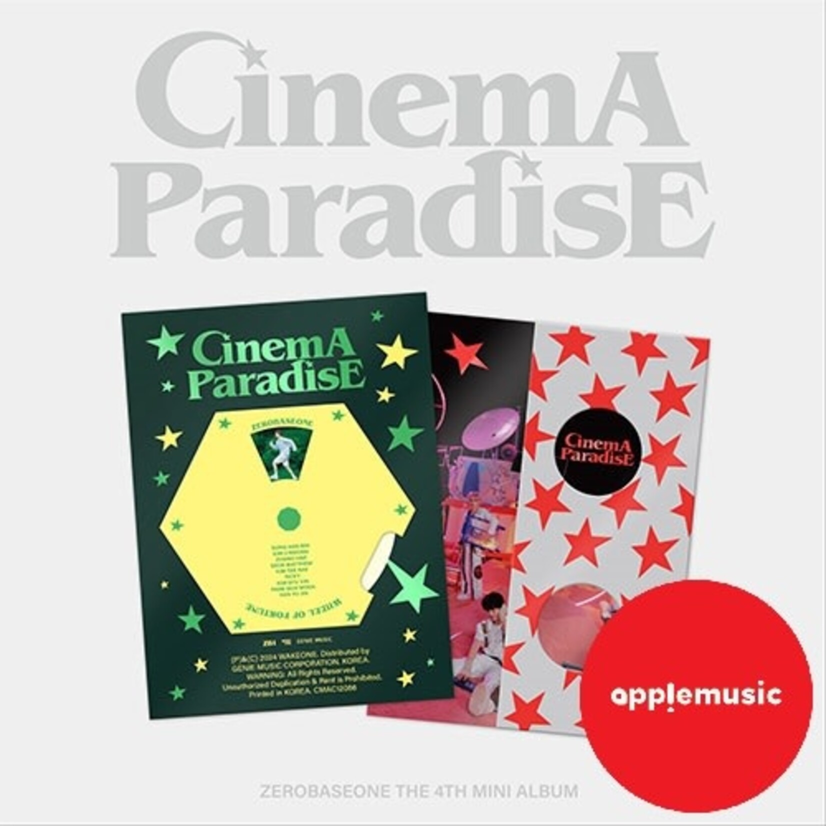 ZeroBaseOne ZEROBASEONE - 4th Mini Album [CINEMA PARADISE] (Photobook ver.) + Random Photocard (APPLE MUSIC)