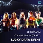 Le Sserafim [LUCKY DRAW] LE SSERAFIM - 4th Mini Album [CRAZY] (Photobook ver.) + Random Photocard