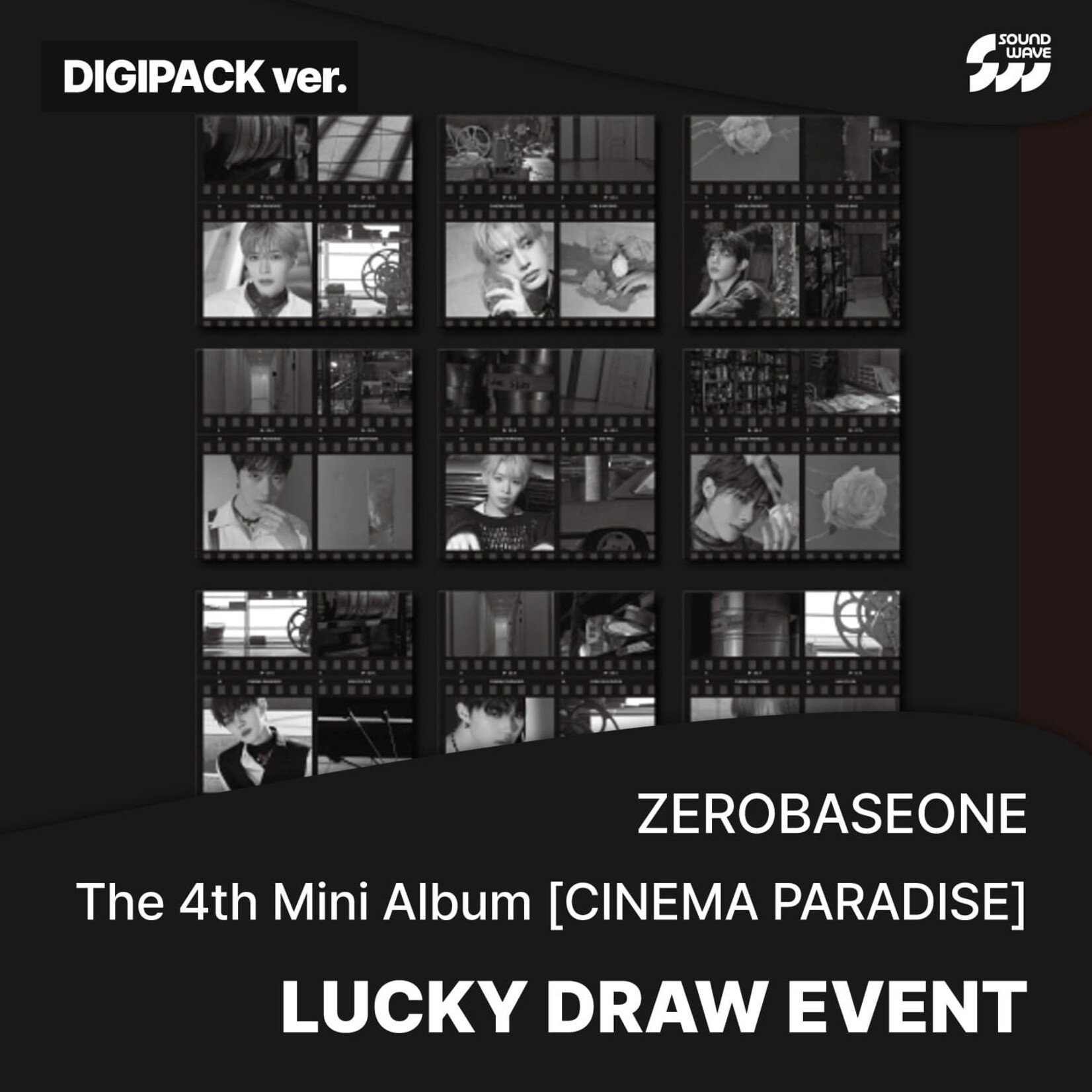 ZeroBaseOne [LUCKY DRAW] ZEROBASEONE - 4th Mini Album [CINEMA PARADISE] (DIGIPACK ver.) + Random Photocard (SW)