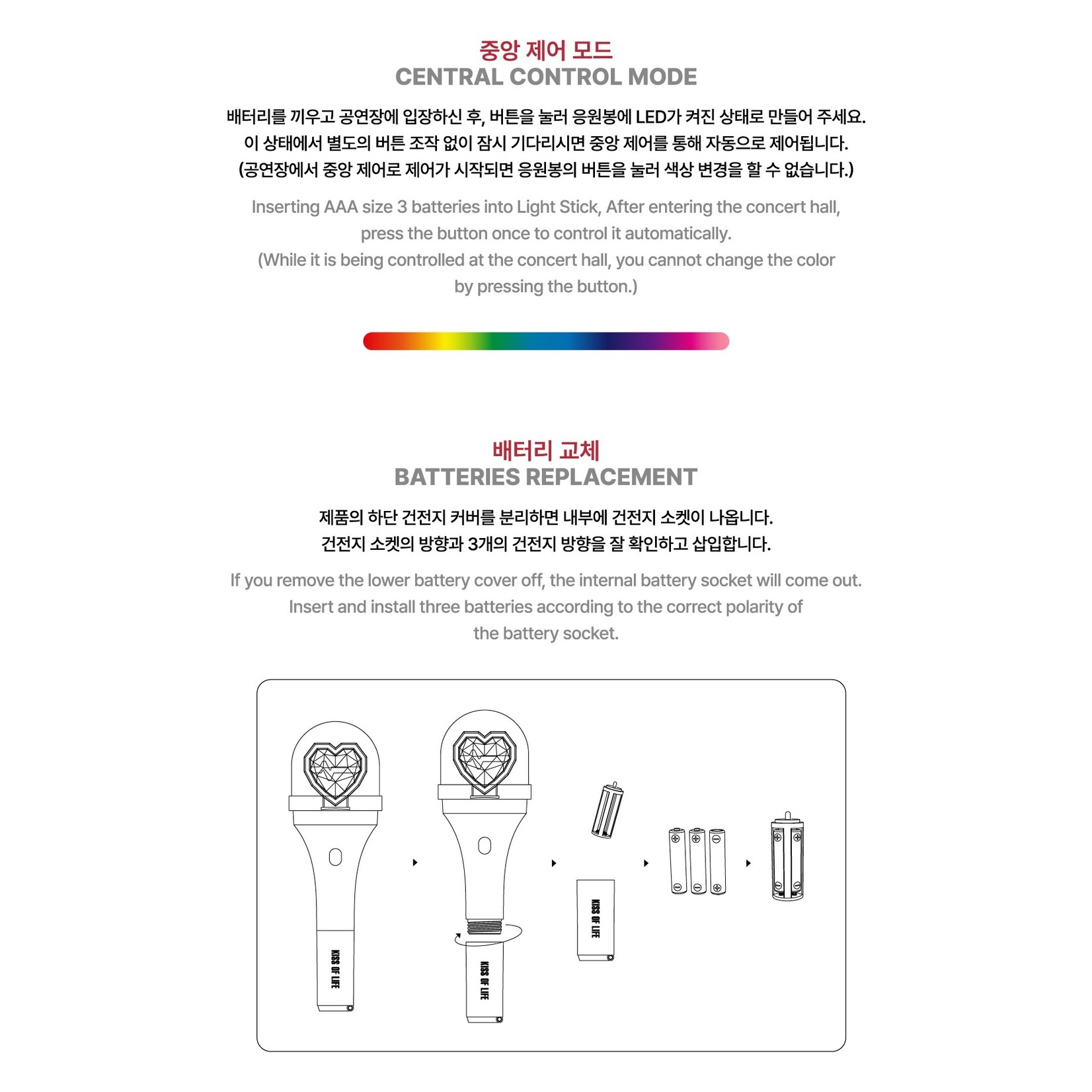 KISS OF LIFE KISS OF LIFE - OFFICIAL LIGHT STICK