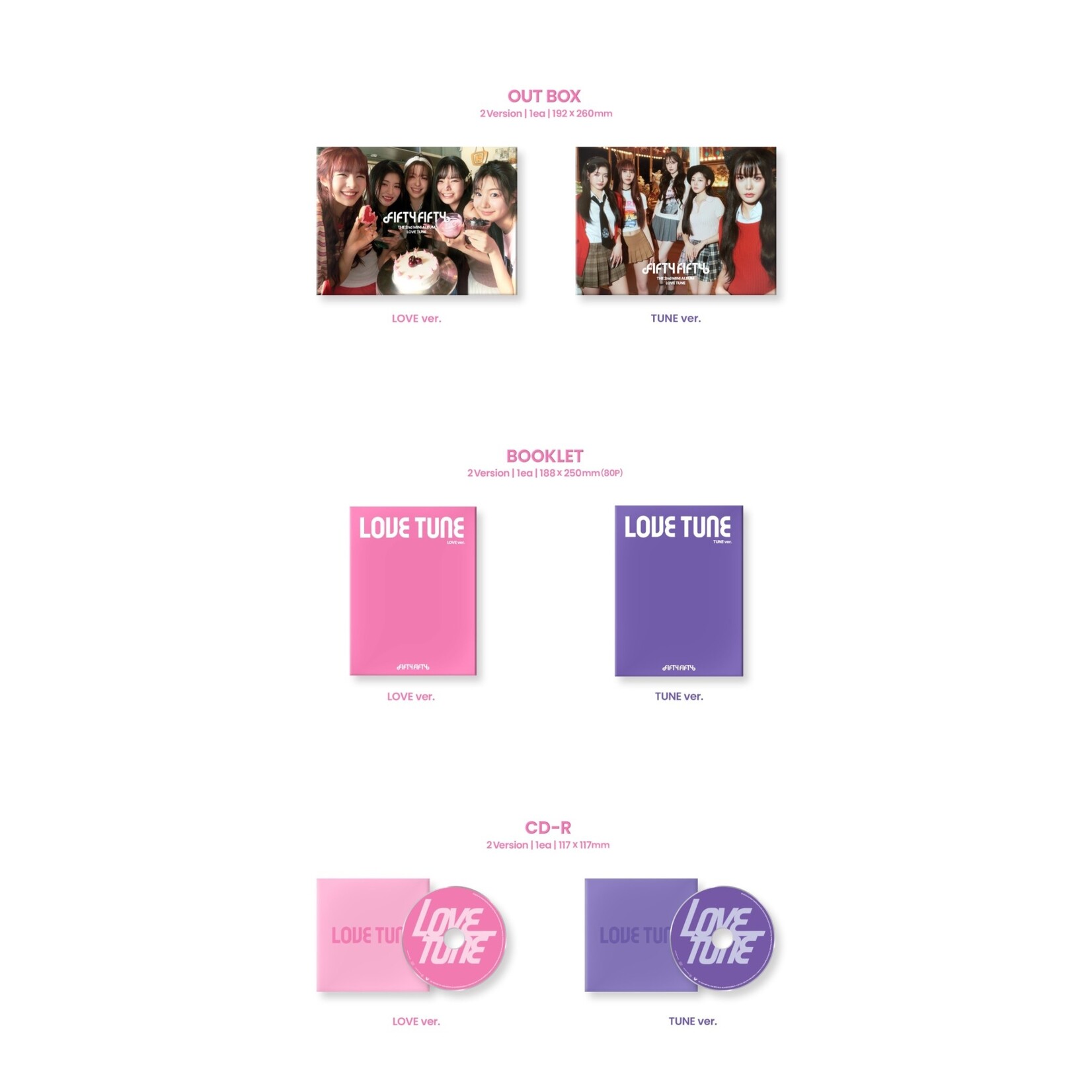 Fifty Fifty FIFTY FIFTY - 2nd EP ALBUM [Love Tune] (Photobook ver.)