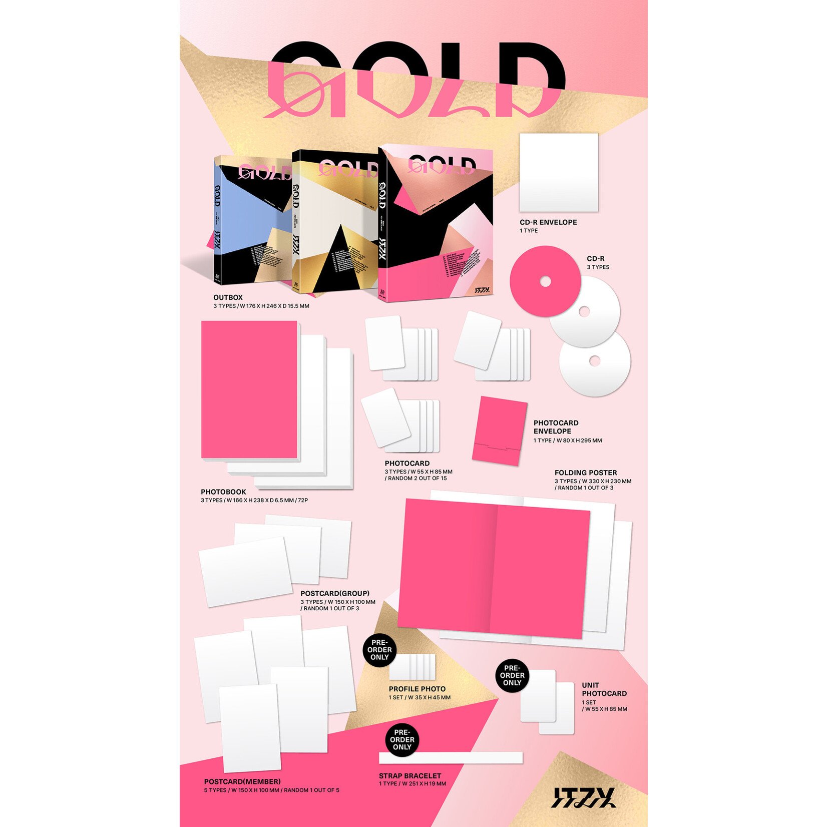 Itzy ITZY - [GOLD] (STANDARD VER.)