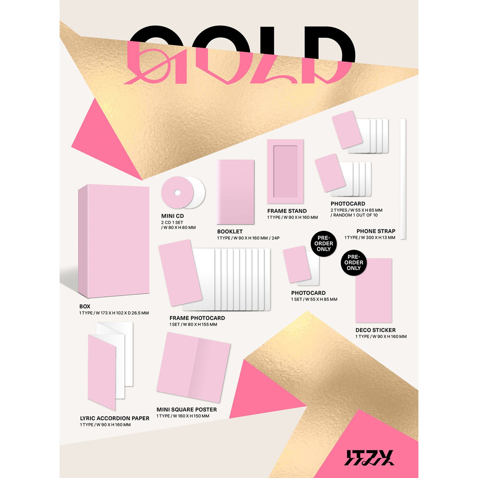 Itzy ITZY - [GOLD] (PHONE BOX VER.)