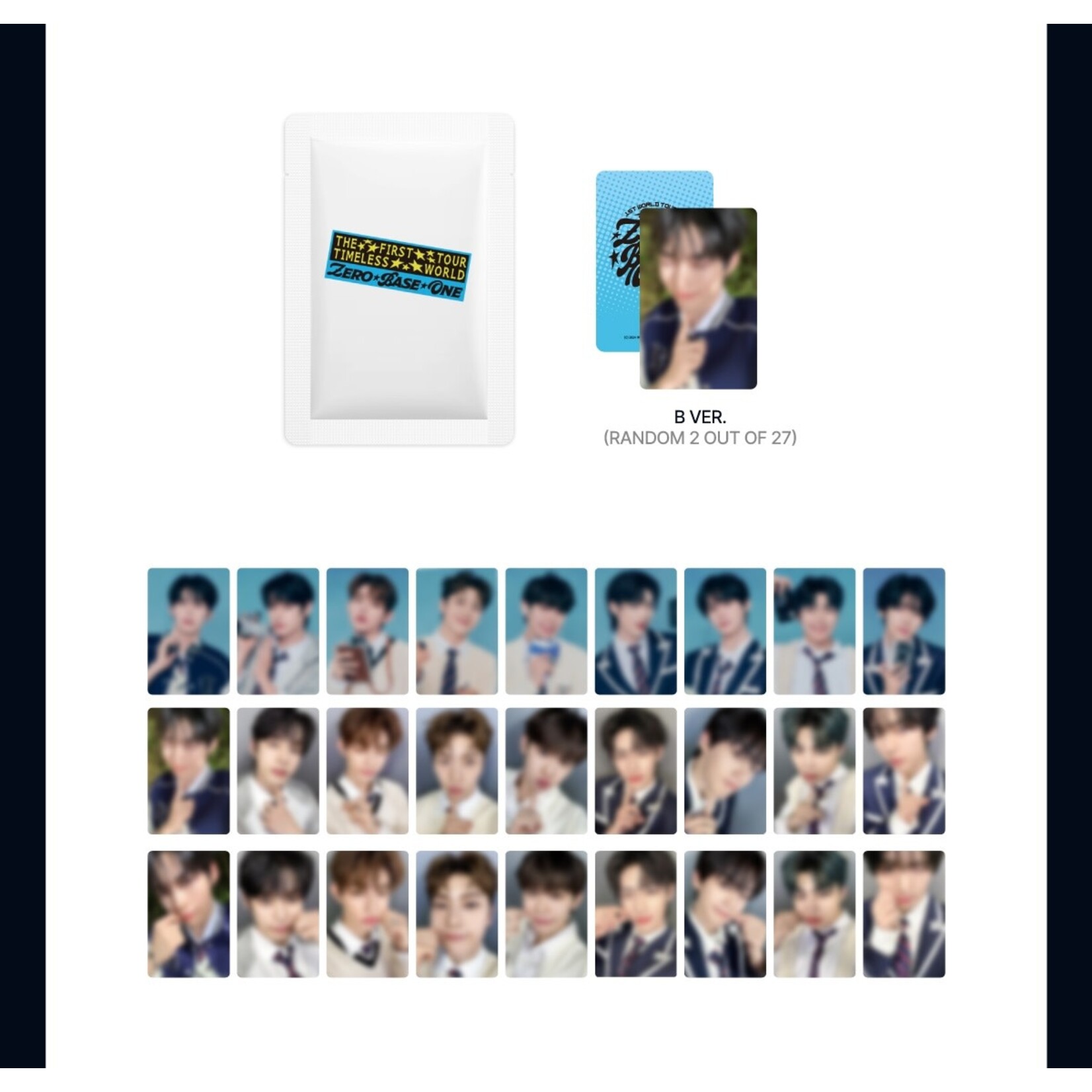 ZeroBaseOne ZEROBASEONE - 2024 ZEROBASEONE THE FIRST TOUR [TIMELESS WORLD] OFFICIAL MD : TRADING CARD