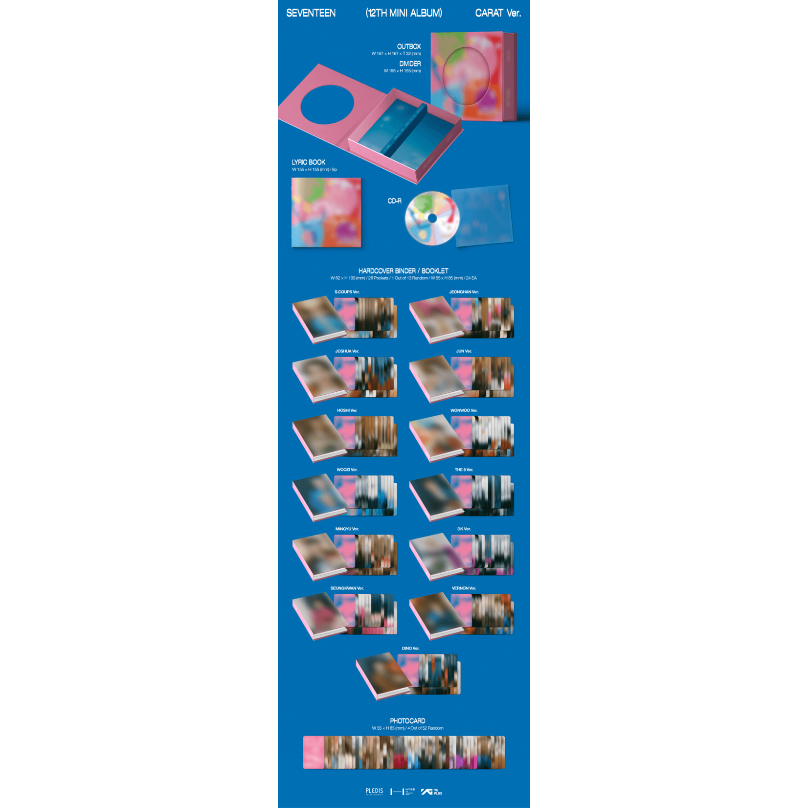Seventeen SEVENTEEN - 12th Mini Album [SPILL THE FEELS] CARAT Ver. (Random) + Weverse Gift (WS)