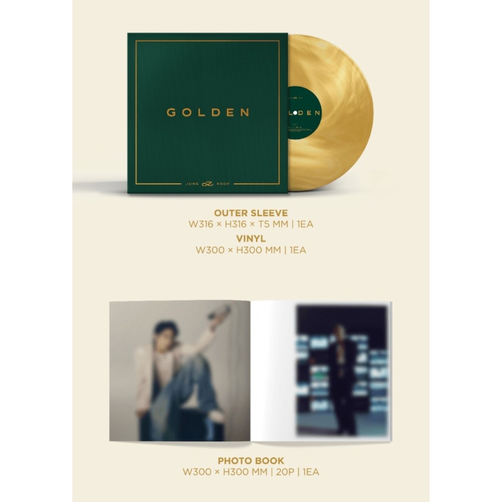 BTS JUNGKOOK (BTS) - GOLDEN LP
