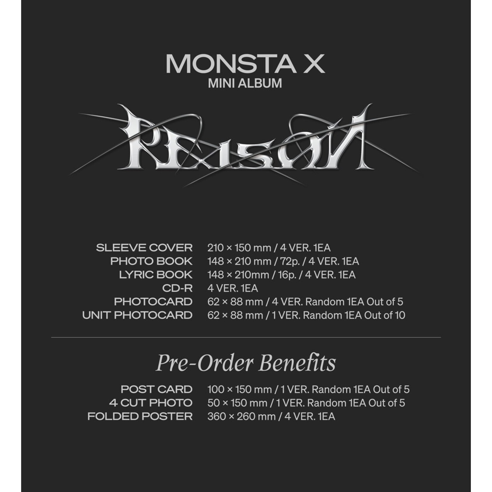 Monsta X MONSTA X - [REASON] (Photobook ver.)