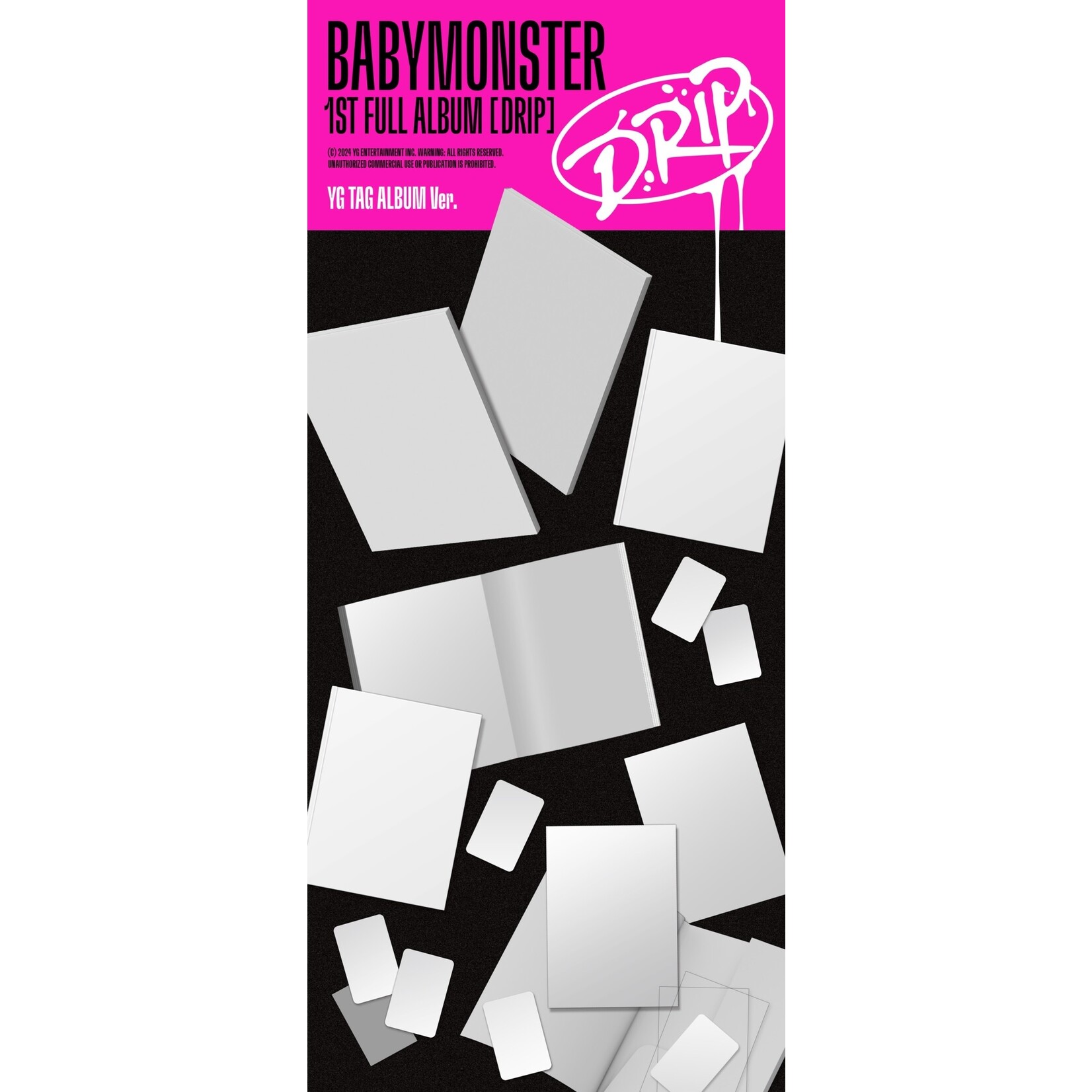 BABYMONSTER BABYMONSTER - 1st FULL ALBUM [DRIP] (YG TAG ALBUM Ver.) + Random Photocard B VER (YG)