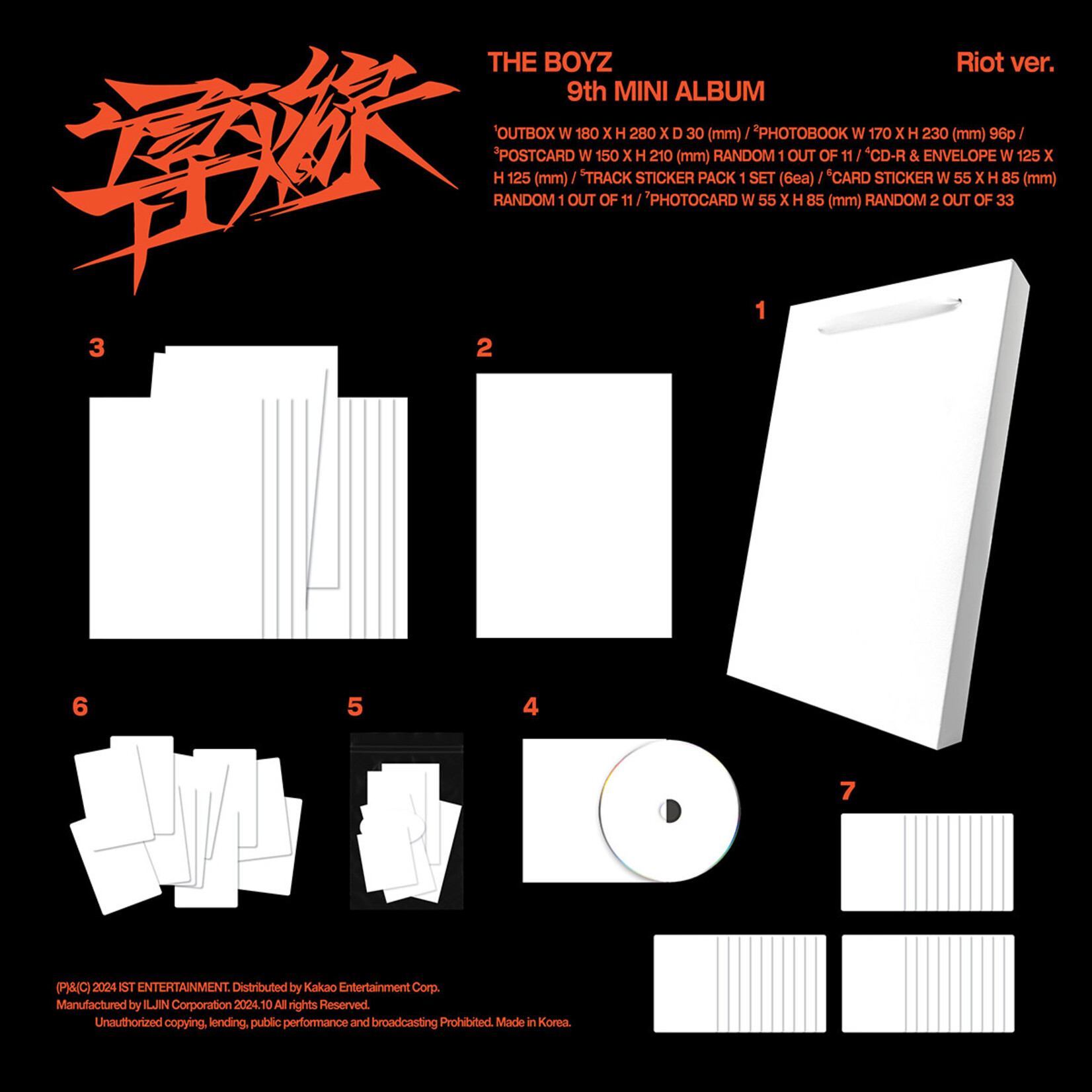 The Boyz THE BOYZ - 9th MINI ALBUM [導火線 (도화선)]