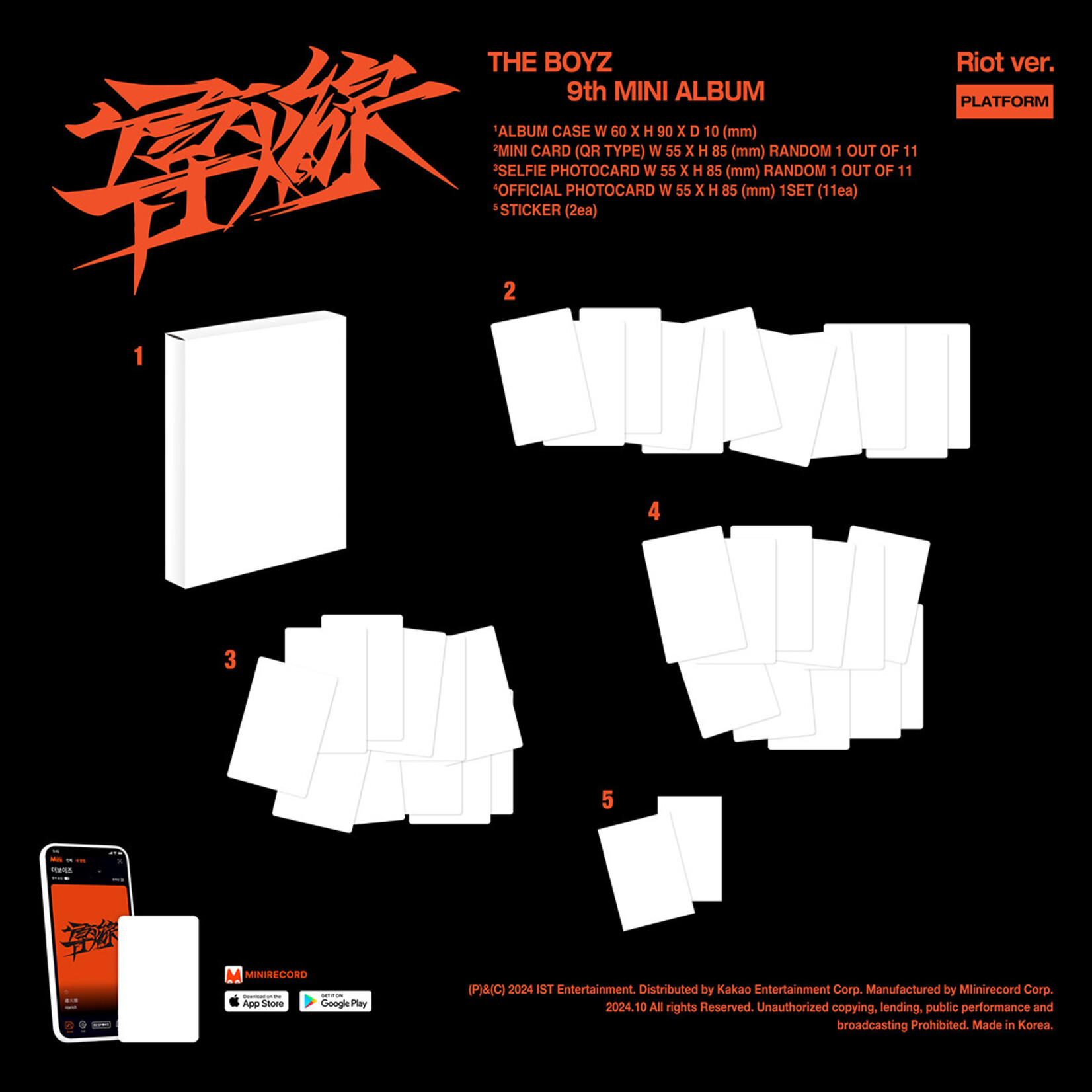 The Boyz THE BOYZ - 9th MINI ALBUM [導火線 (도화선)] (Platform ver.)