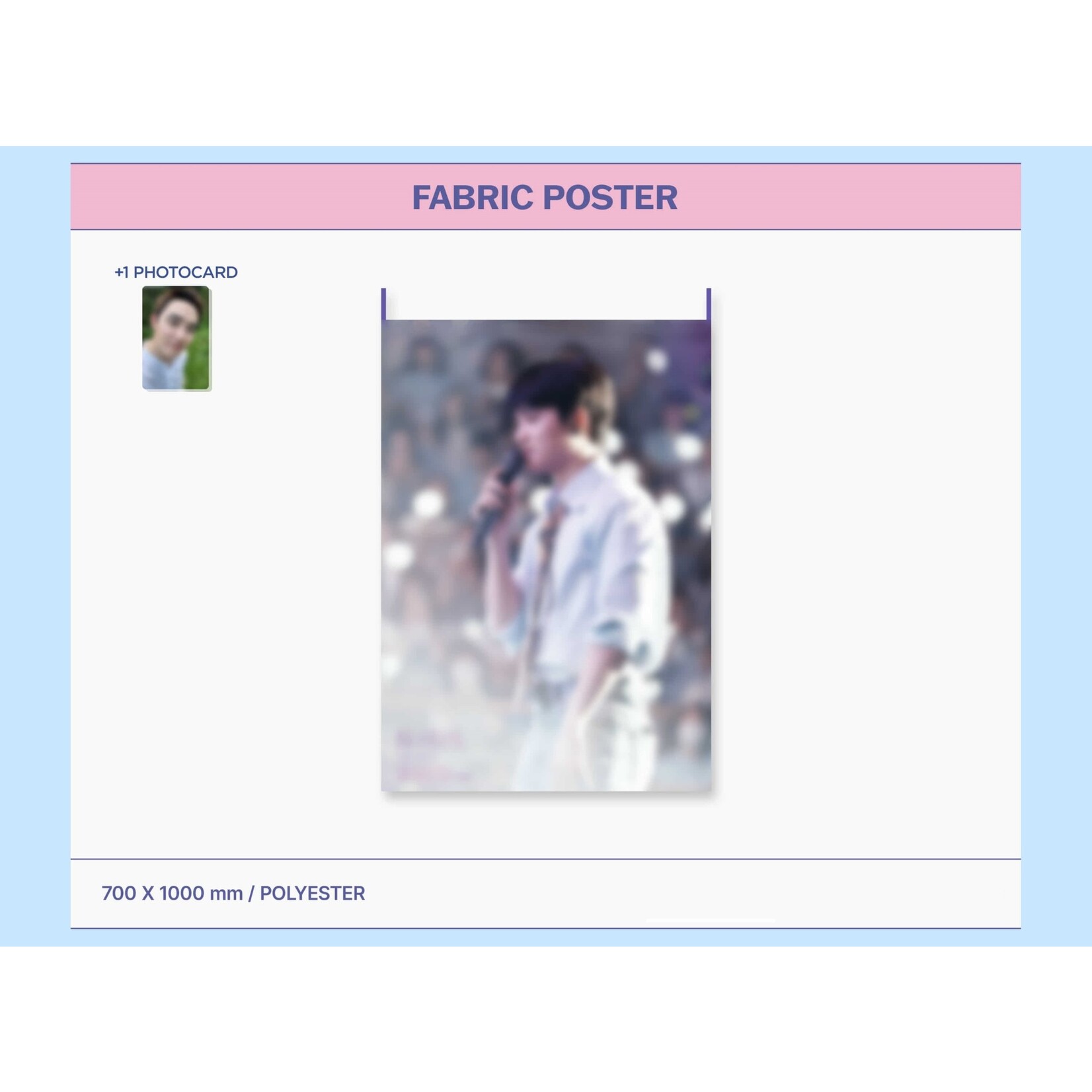 EXO DOH KYUNG SOO - FAN CONCERT [BLOOM THE FINAL] MD 05. FABRIC POSTER