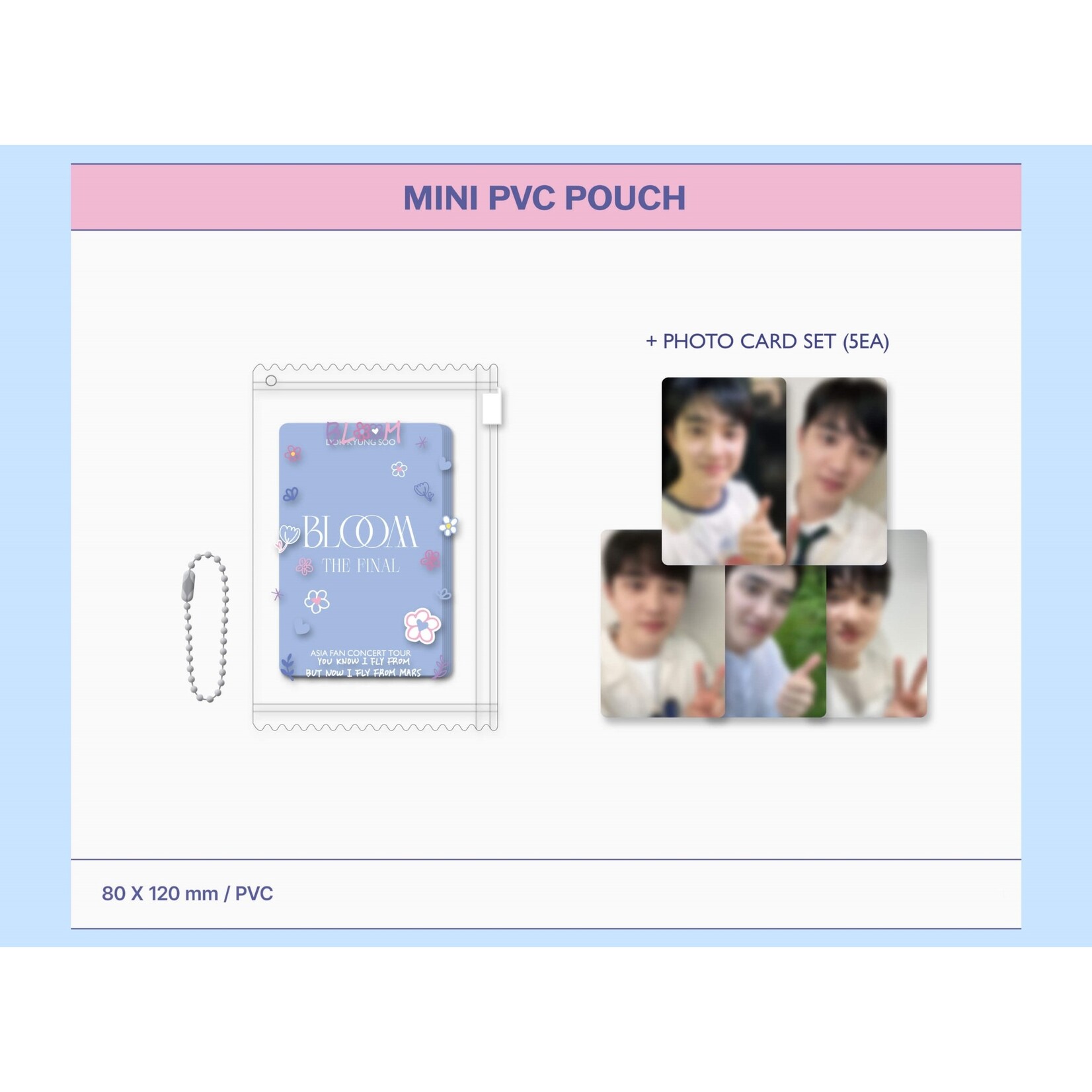 EXO DOH KYUNG SOO - FAN CONCERT [BLOOM THE FINAL] MD 06. MINI PVC POUCH
