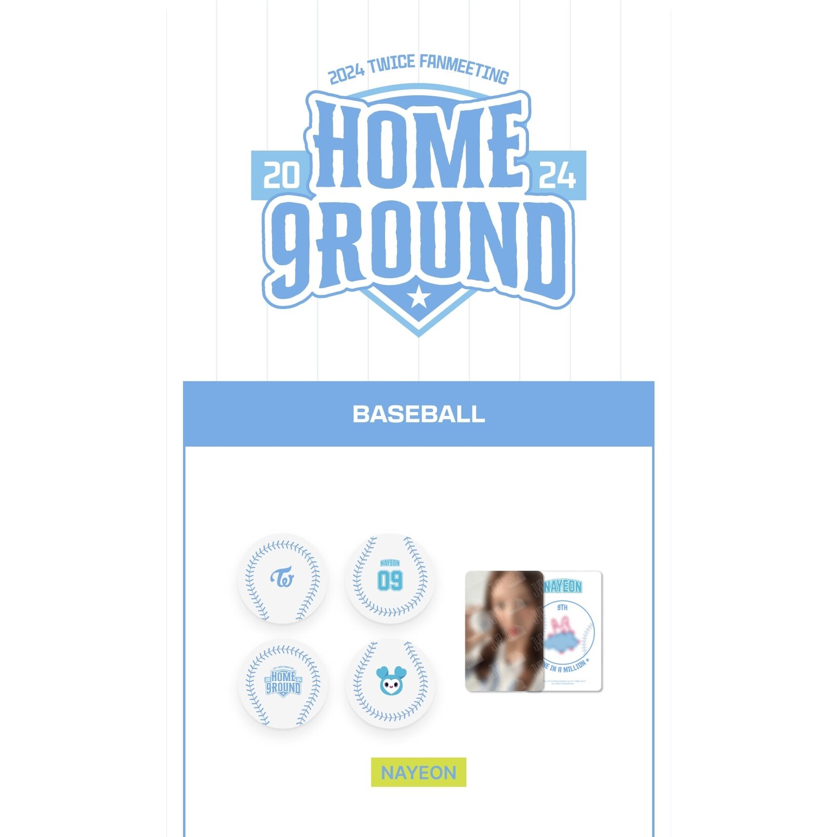 Twice TWICE - 'HOME 9ROUND' BASEBALL