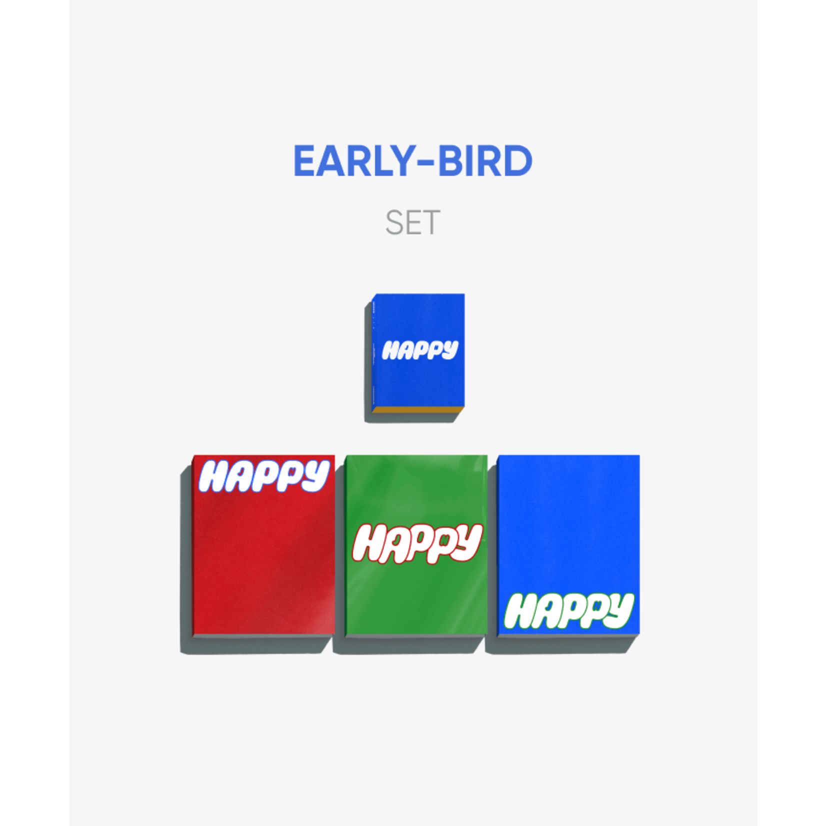 BTS JIN - Happy (Set) + Happy (Weverse Albums ver.) Set + EARLY-BIRD Weverse Gift (WS)