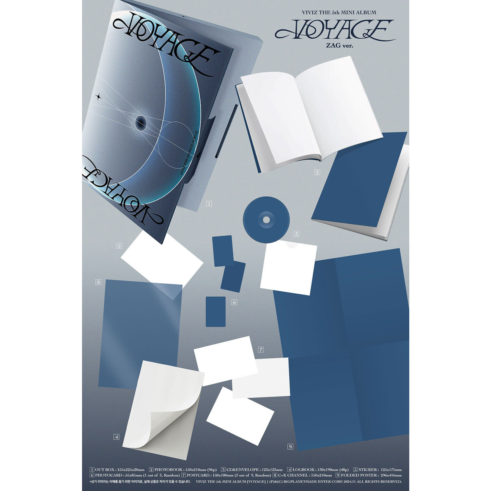 Viviz VIVIZ - The 5th Mini Album 'VOYAGE' [ZAG ver.]