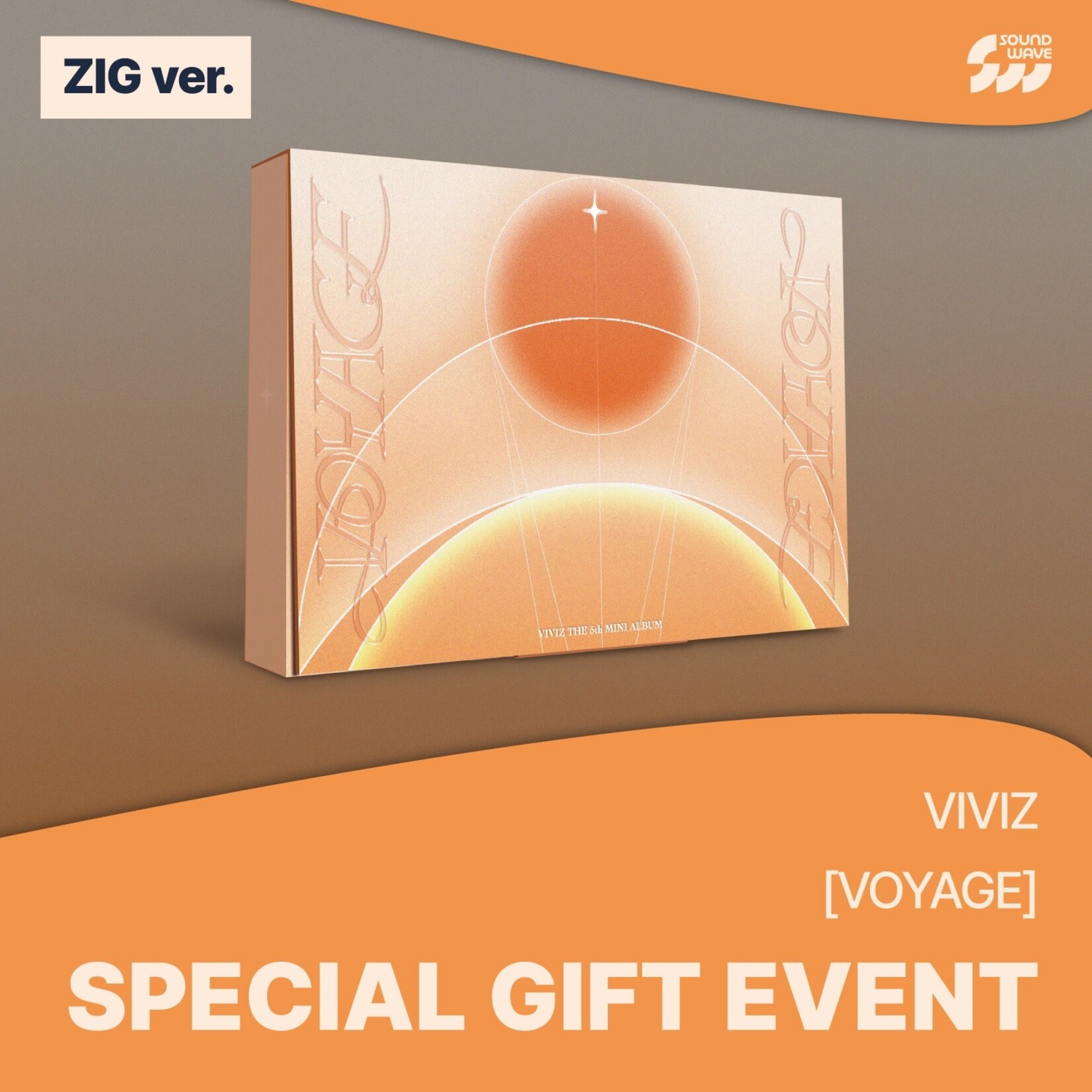 Viviz VIVIZ - THE 5th MINI ALBUM [VOYAGE] (ZIG ver.) + Random Photocard (SW)