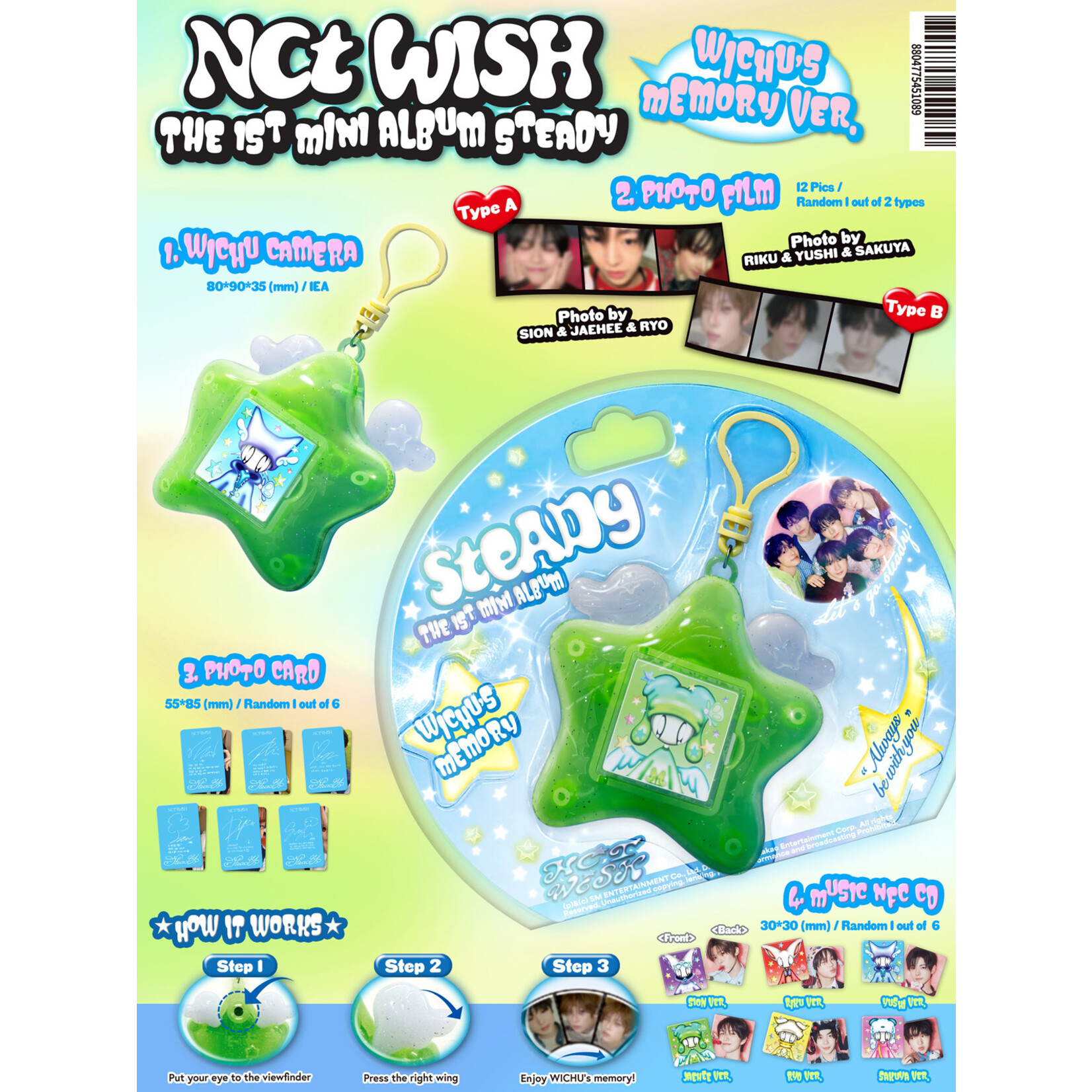 NCT NCT WISH - 1st Mini Album [Steady] (Keyring Ver.)