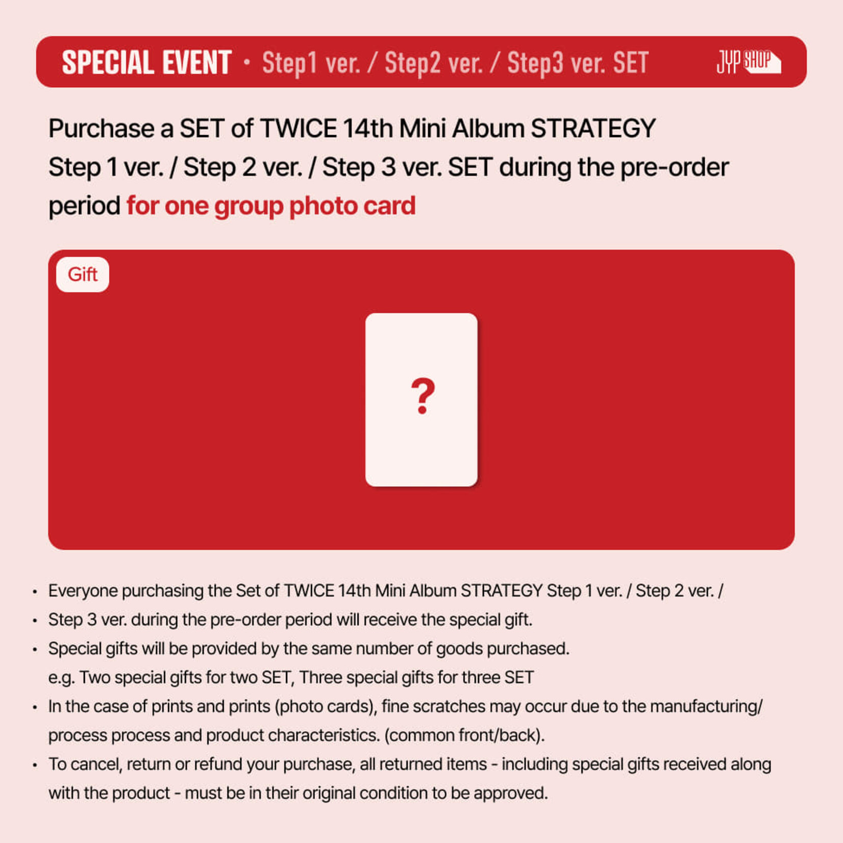 Twice TWICE - 14th Mini Album [STRATEGY] (Photobook ver.) + Random Photocards (JYP SHOP)