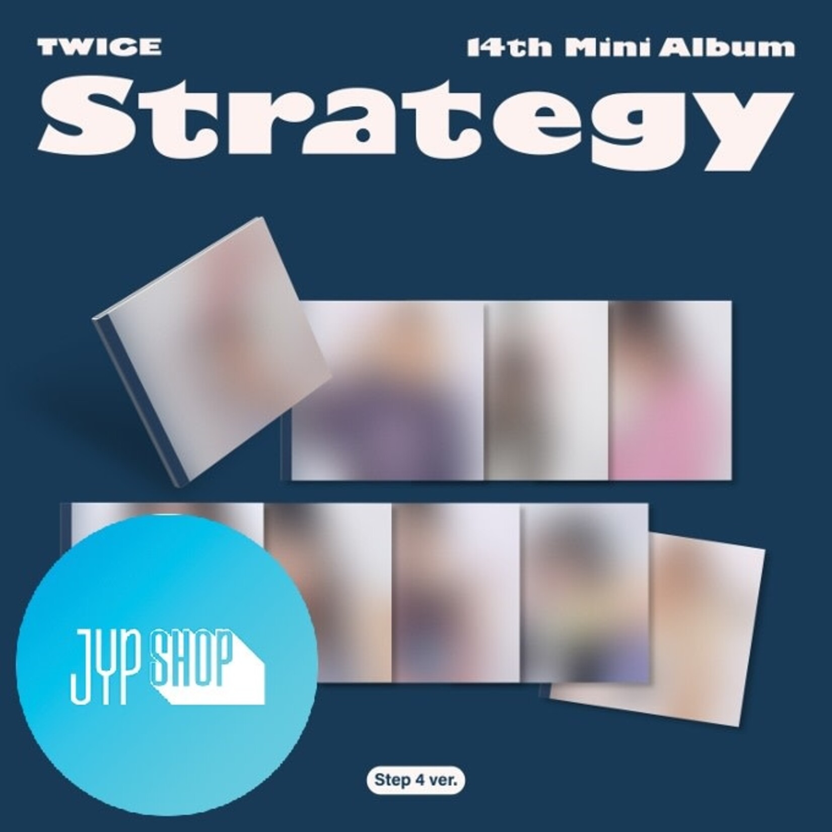 Twice TWICE - 14th Mini Album [STRATEGY] Digipack ver. (Step 4 ver.) + Random Photocard (JYP SHOP)