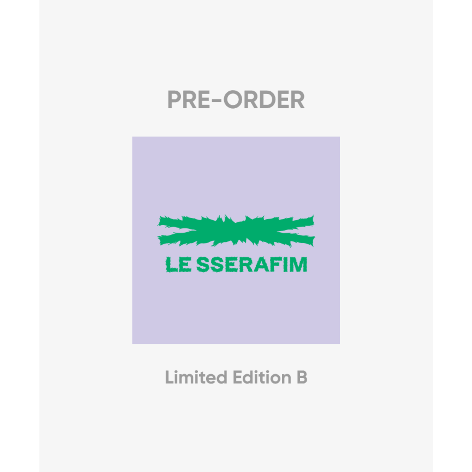 Le Sserafim LE SSERAFIM - [CRAZY]  Limited B