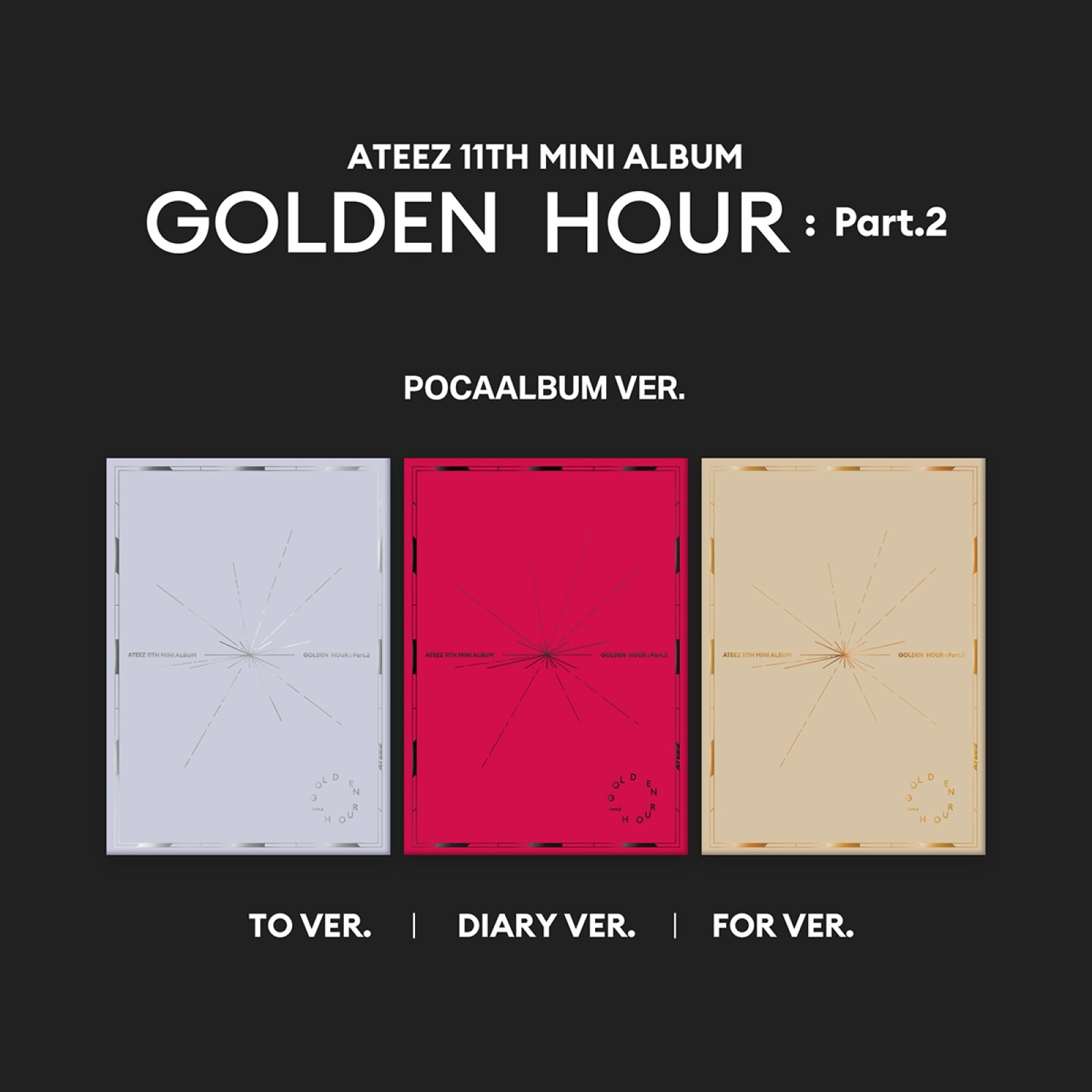 ATEEZ golden hour part.2 サイン アルバム ジョンホ ATEEZ Golden