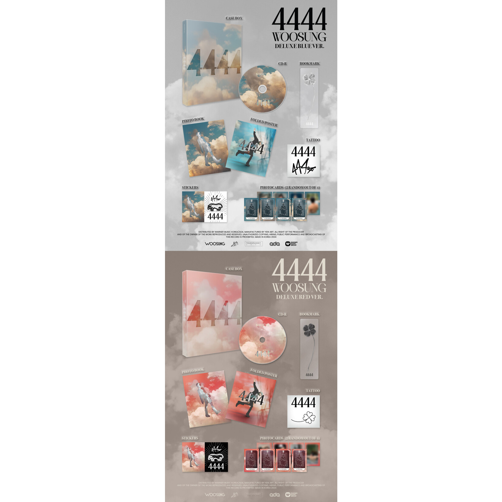 The Rose WOOSUNG - 4444 (DELUXE VER.) (Photobook ver.)