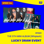 Aespa [LUCKY DRAW] aespa - 5th Mini Album [Whiplash] (SPEED Ver.) + Random Photocard (SW)