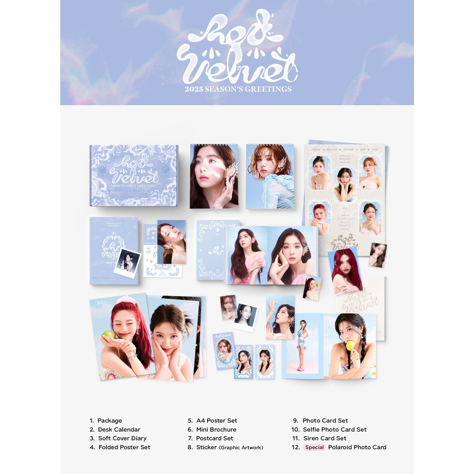 Red Velvet Red Velvet – 2025 Red Velvet SEASON'S GREETINGS + Photocard (SM)