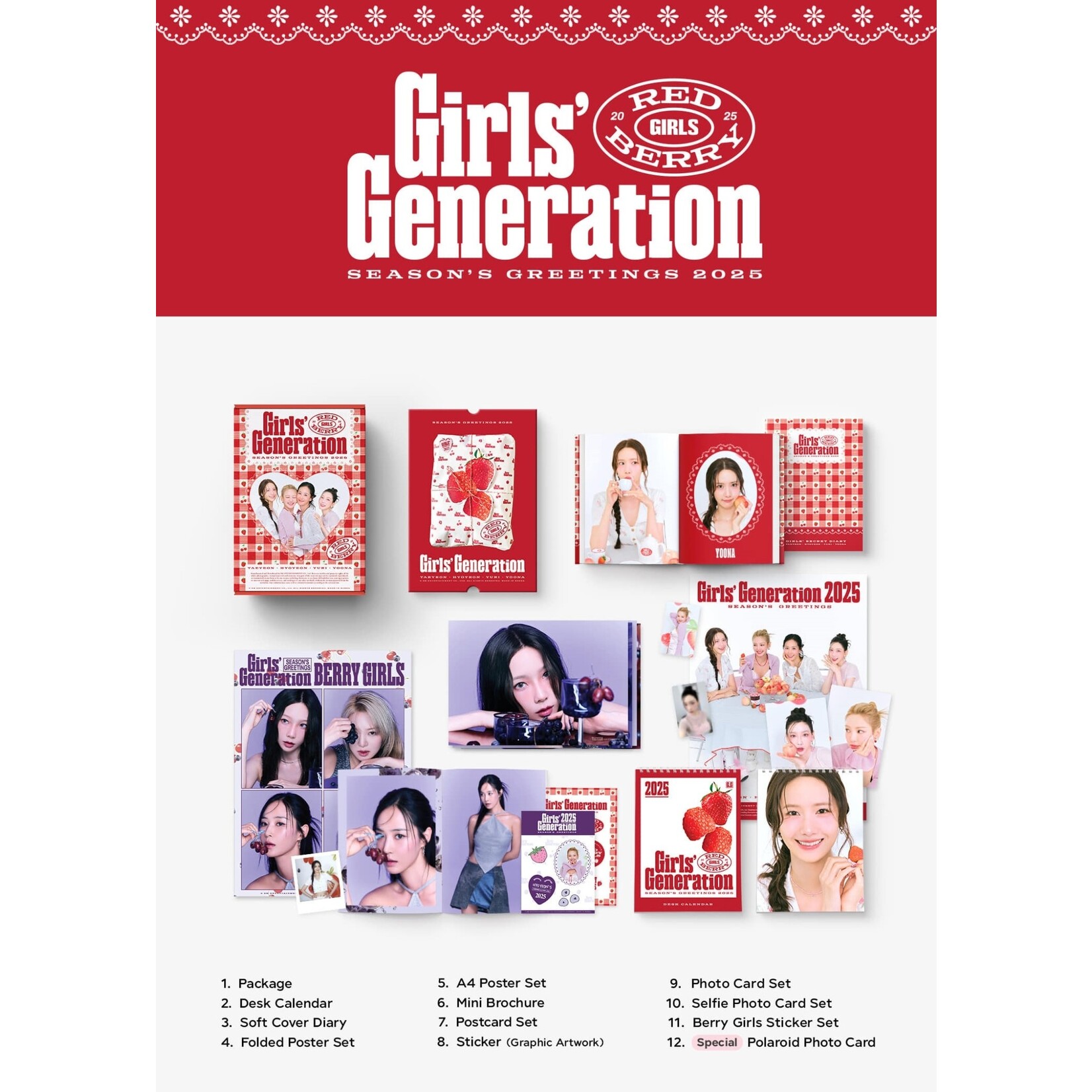 Girl's Generation Girls’ Generation – 2025 Girls’ Generation SEASON'S GREETINGS + Photocard (SM)