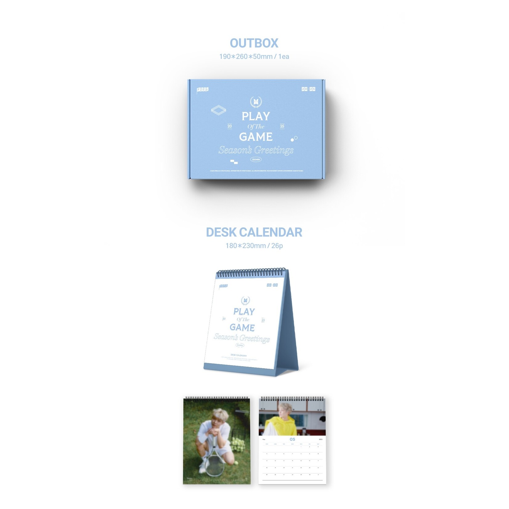 EXO XIUMIN - 2025 SEASON’S GREETINGS [PLAY Of The GAME] + Random Polaroid Photocard (WM)