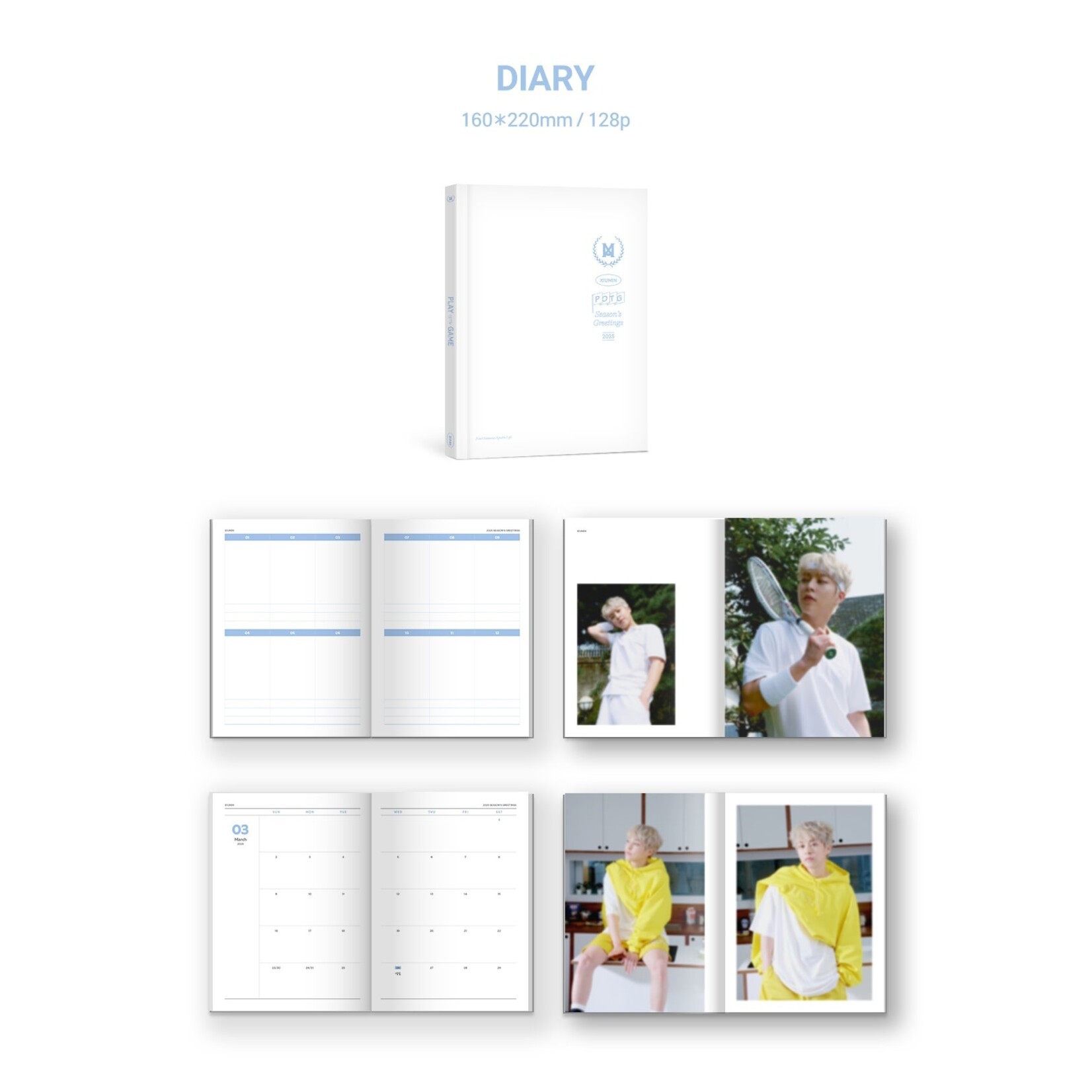 EXO XIUMIN - 2025 SEASON’S GREETINGS [PLAY Of The GAME] + Random Polaroid Photocard (WM)
