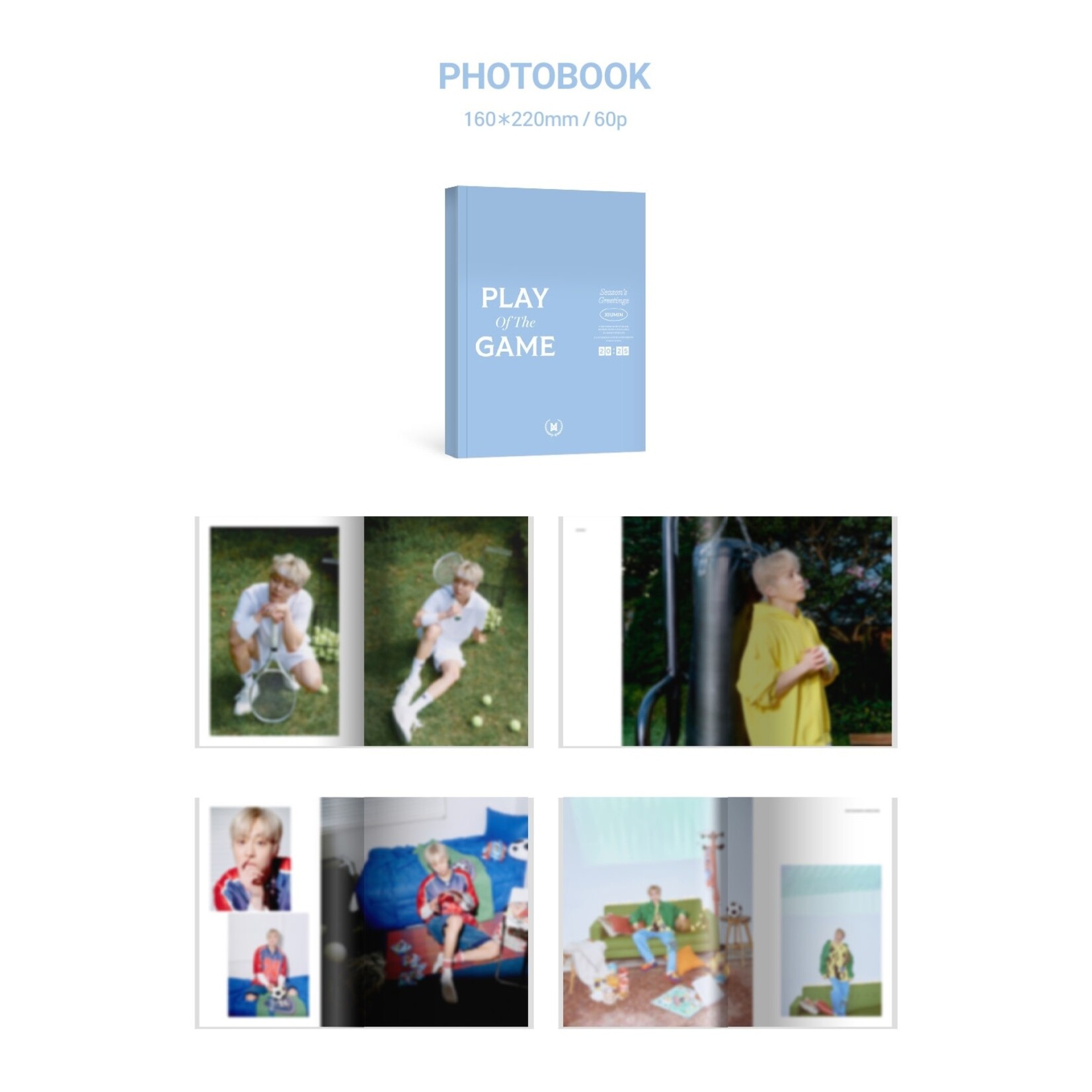 EXO XIUMIN - 2025 SEASON’S GREETINGS [PLAY Of The GAME] + Random Polaroid Photocard (WM)