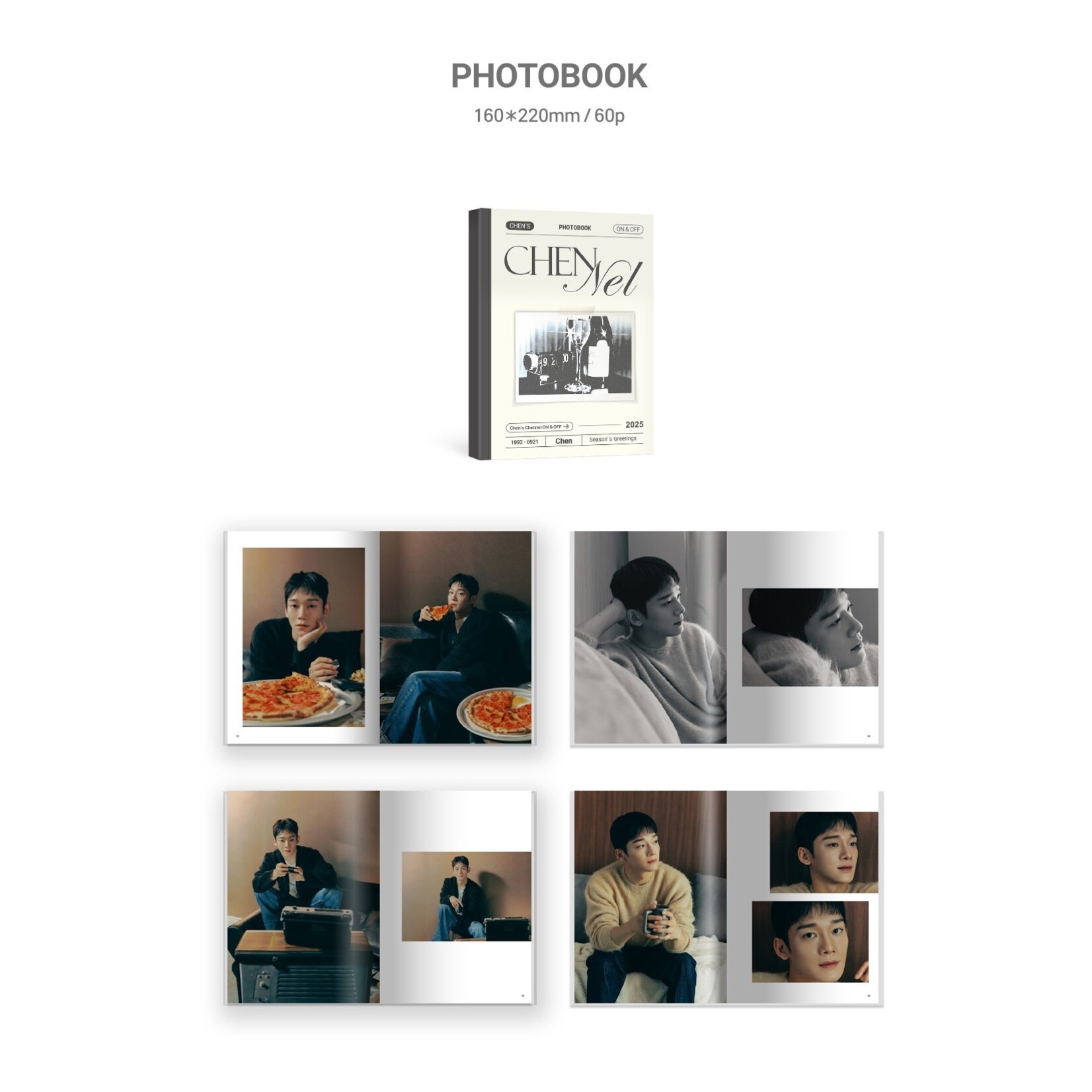 EXO CHEN - 2025 SEASON’S GREETINGS [Chen’s Chennel ON & OFF] + Random Polaroid Photocard (WM)