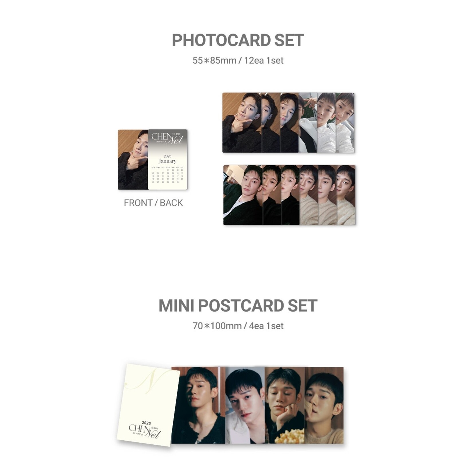 EXO CHEN - 2025 SEASON’S GREETINGS [Chen’s Chennel ON & OFF] + Random Polaroid Photocard (WM)
