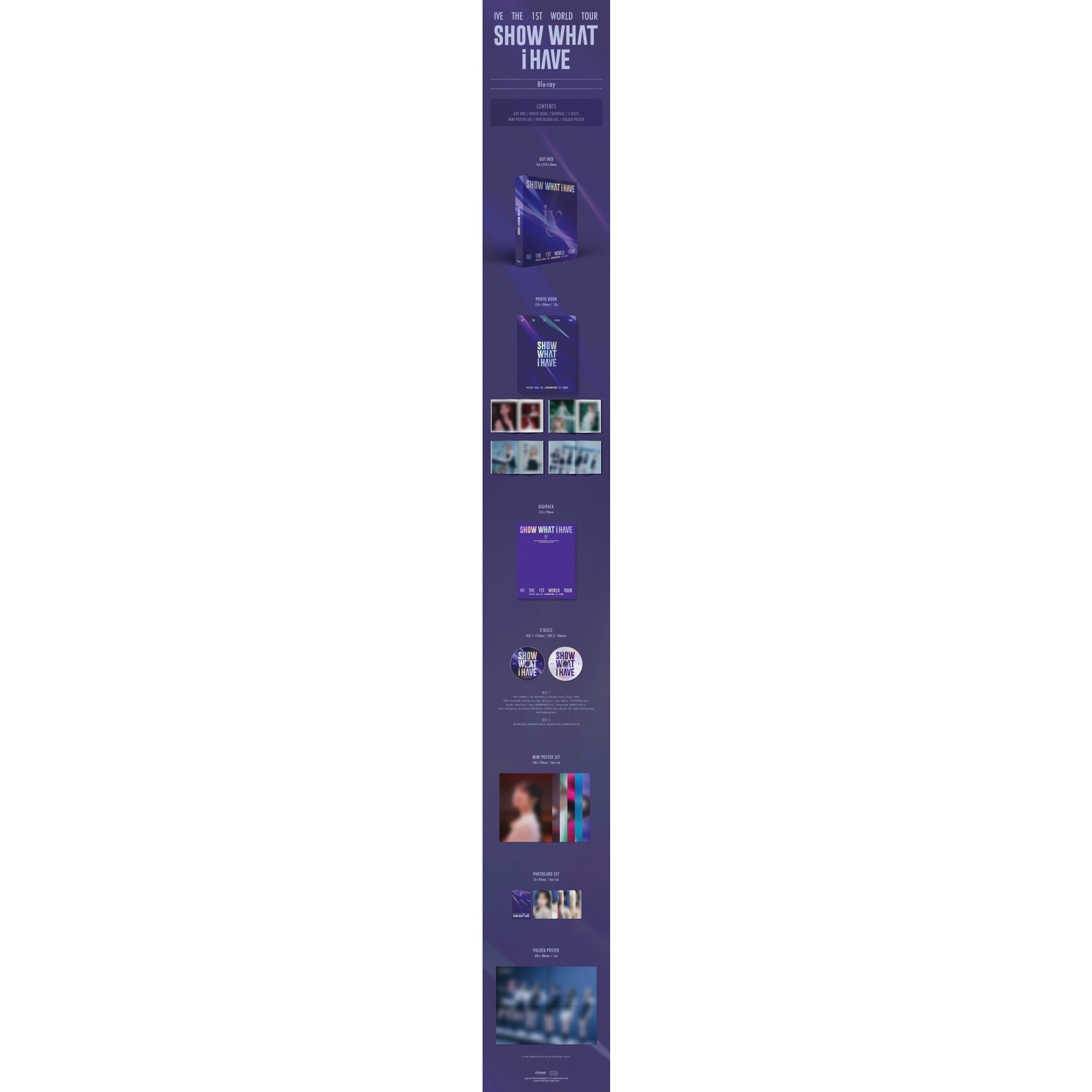 Ive IVE - IVE THE 1ST WORLD TOUR   Blu-ray + Random Photocard (APPLE MUSIC)