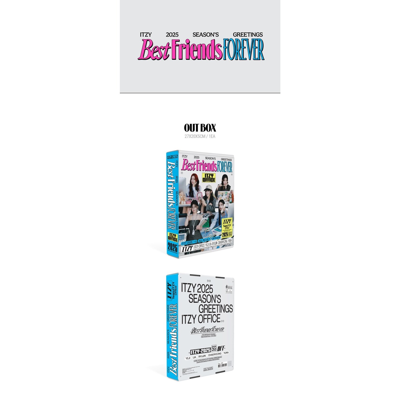 Itzy ITZY - 2025 Season's Greetings [Best Friends Forever] + Photocards set (JYP SHOP)