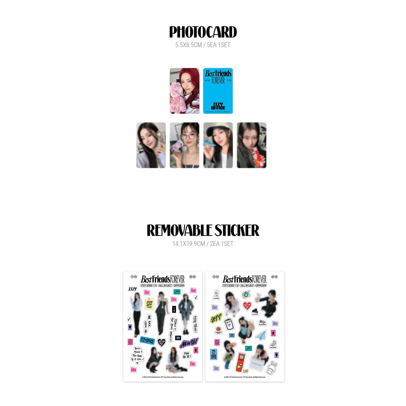 Itzy ITZY - 2025 Season's Greetings [Best Friends Forever] + Photocards set (JYP SHOP)