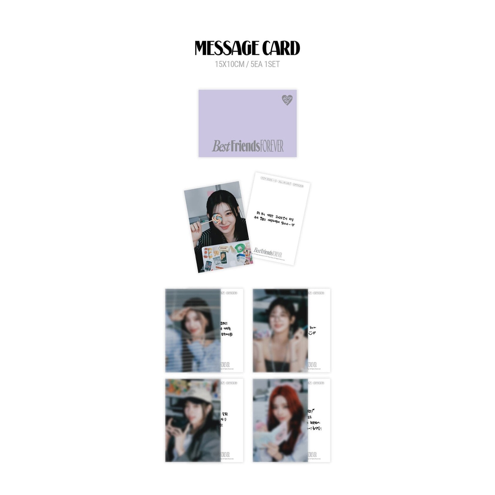 Itzy ITZY - 2025 Season's Greetings [Best Friends Forever] + Photocards set (JYP SHOP)