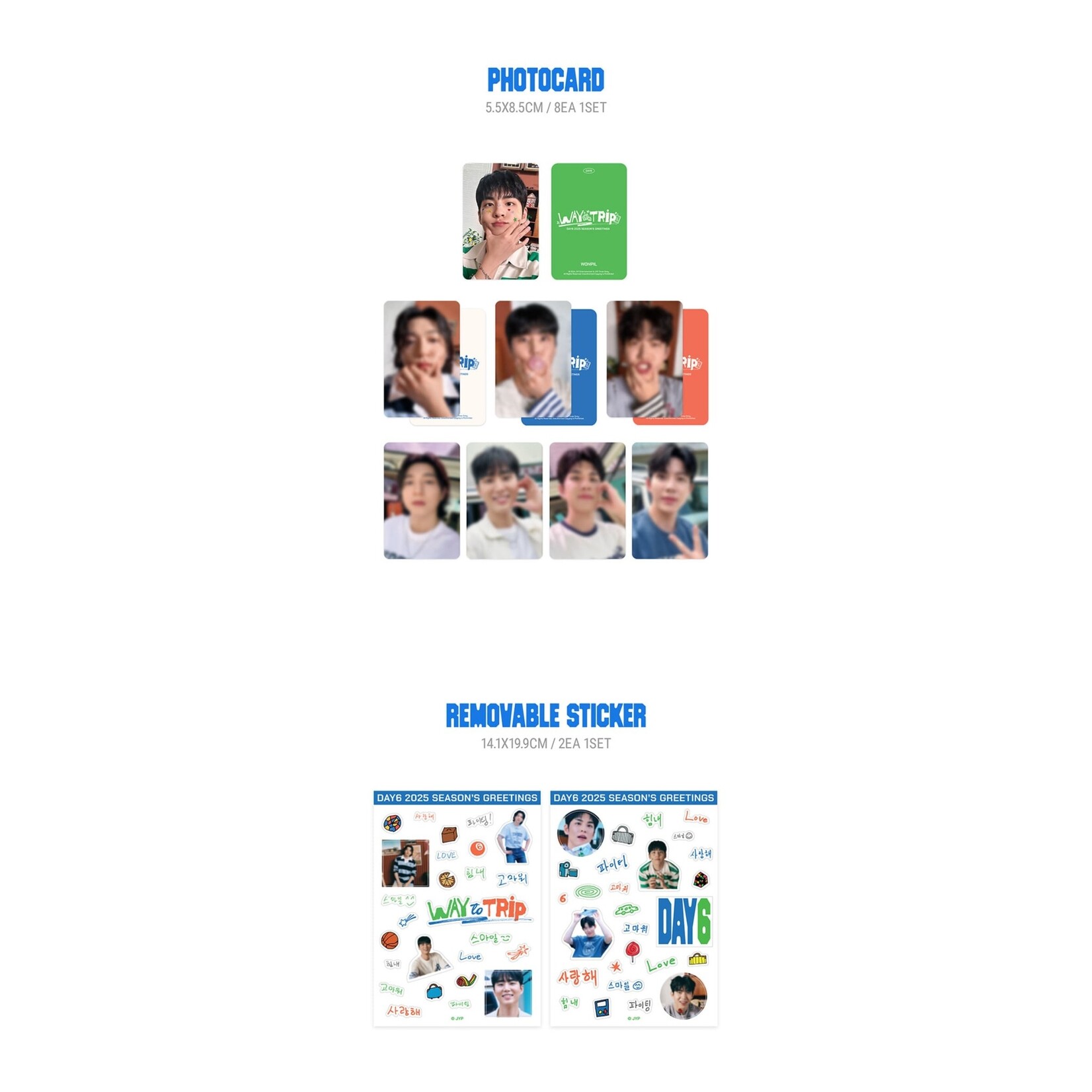 DAY6 DAY6 - 2025 Season’s Greetings [Way to Trip] + Photocards set (JYP SHOP)