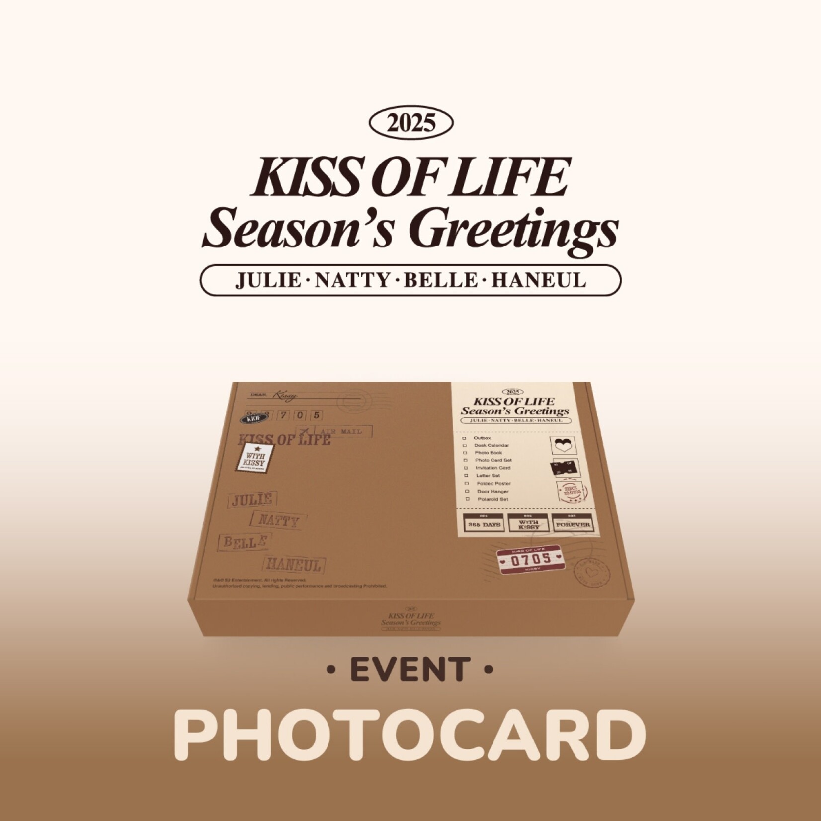 KISS OF LIFE KISS OF LIFE - 2025 Season's Greetings+ Random Photocard (WM)