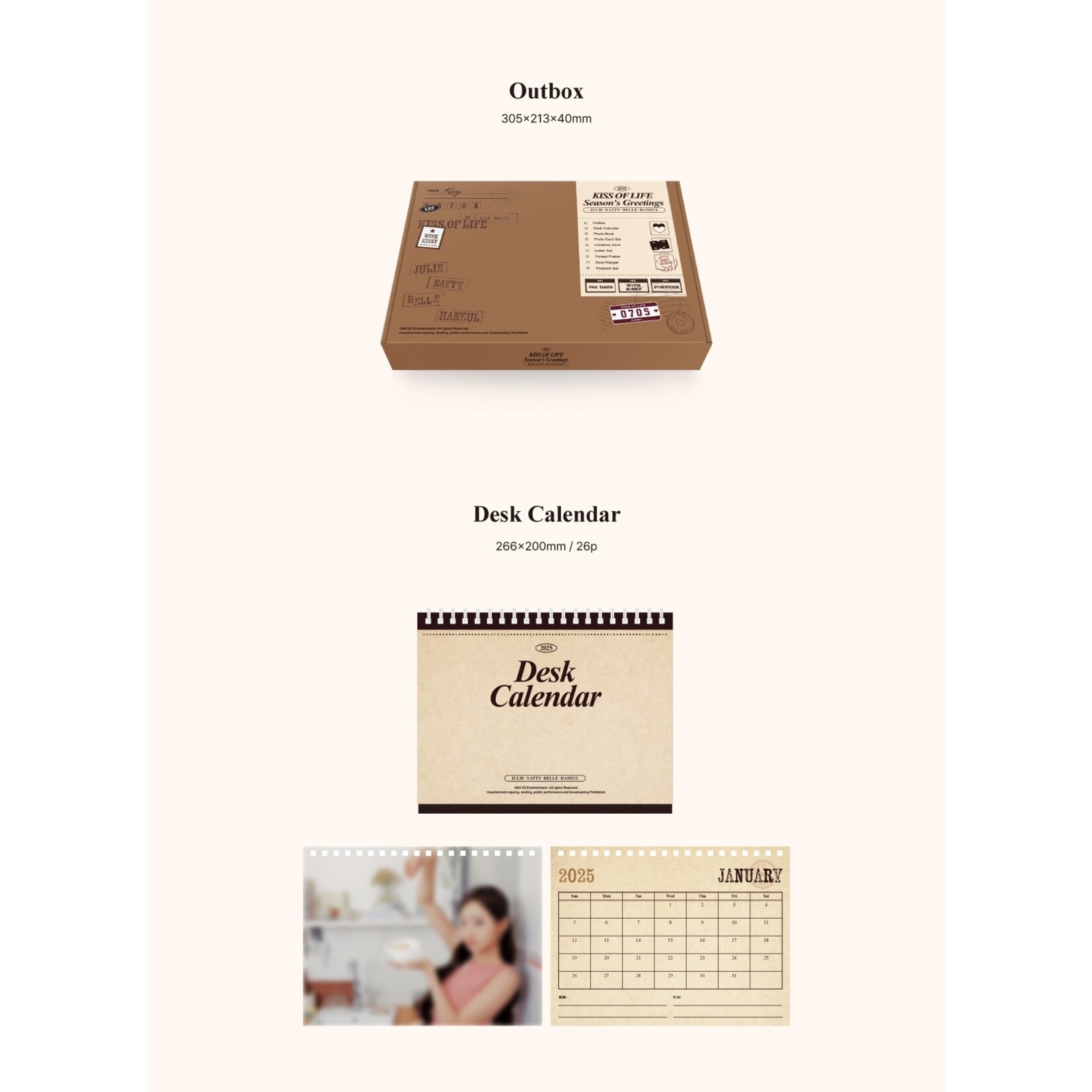 KISS OF LIFE KISS OF LIFE - 2025 Season's Greetings+ Random Photocard (WM)