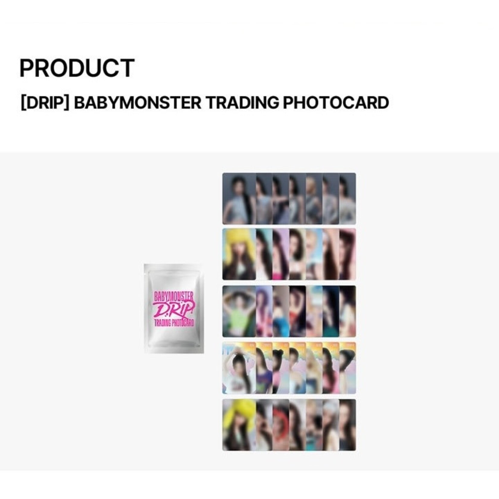 BABYMONSTER [DRIP] BABYMONSTER TRADING PHOTOCARD
