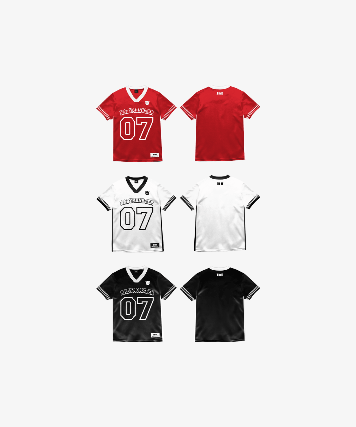 babymonster JERSEY ジャージ T シャツ 黒 babymonster JERSEY ジャージ T シャツ 黒 babymonster JERSEY
