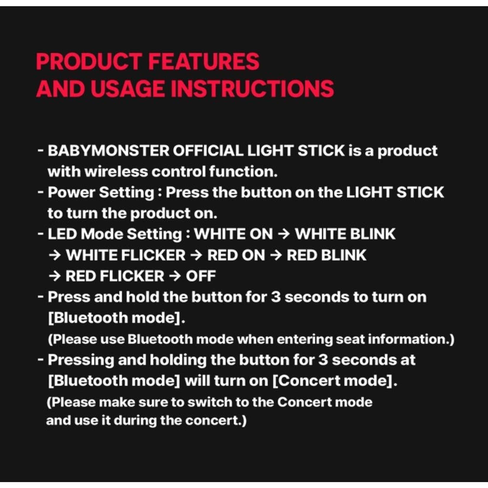 BABYMONSTER BABYMONSTER - OFFICIAL LIGHT STICK + Random Photocard (WS)