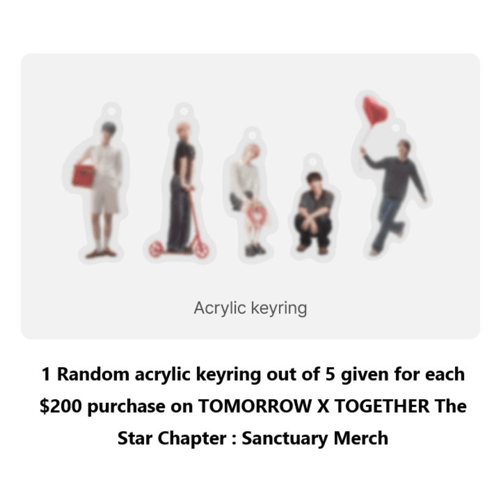 TXT TOMORROW X TOGETHER - PPULBATU X SANCTUARY RAINBOW PLUSH KEYRING