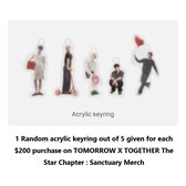 TOMORROW X TOGETHER - PPULBATU X SANCTUARY RAINBOW PLUSH KEYRING