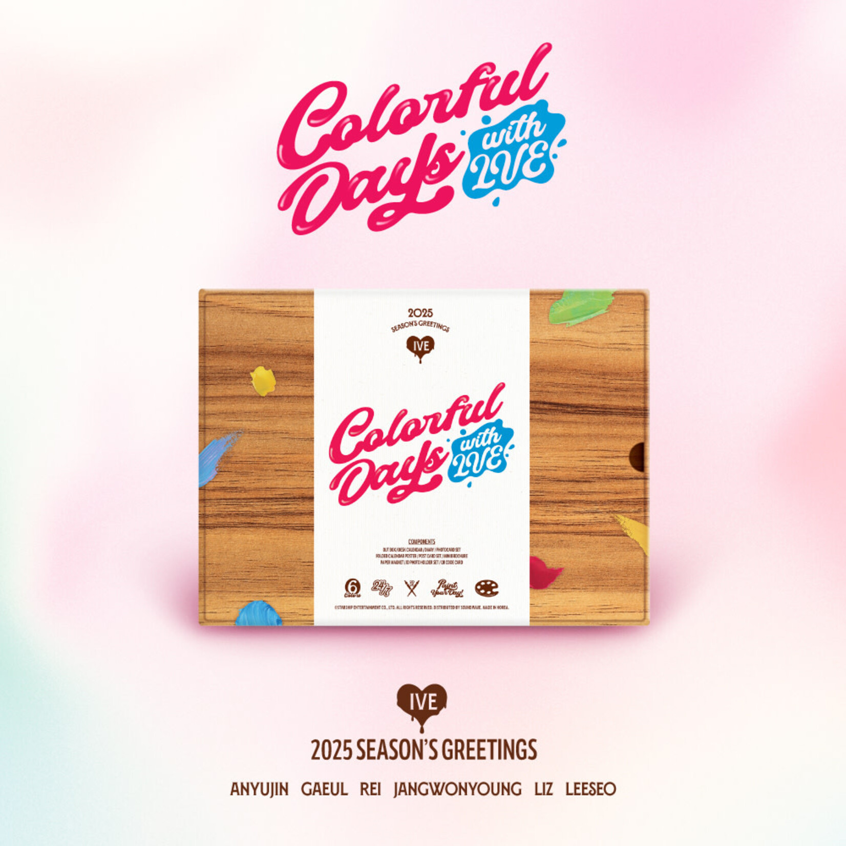 Ive IVE - 2025 SEASON’S GREETINGS : Colorful Days with IVE + 3 Random Photocards (STARSHIP SQUARE)