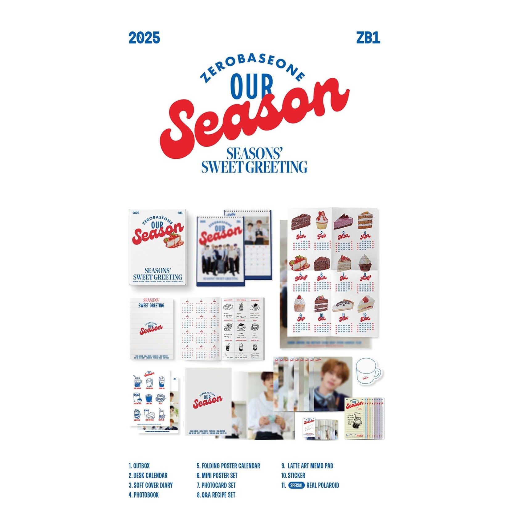 ZeroBaseOne ZEROBASEONE - 2025 [OUR Season] + Photocard Set (APPLE MUSIC)