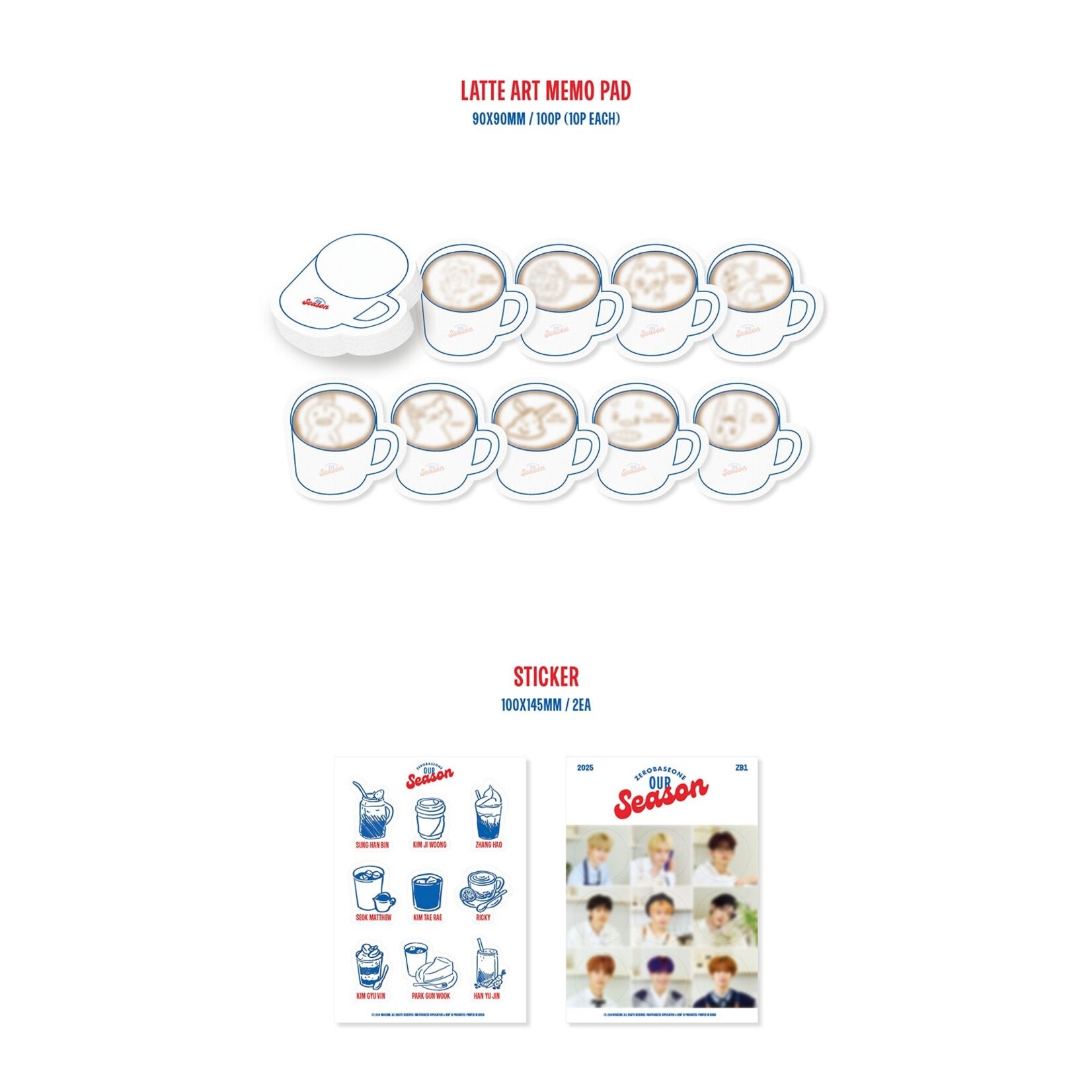 ZeroBaseOne ZEROBASEONE - 2025 [OUR Season] + Photocard Set (APPLE MUSIC)