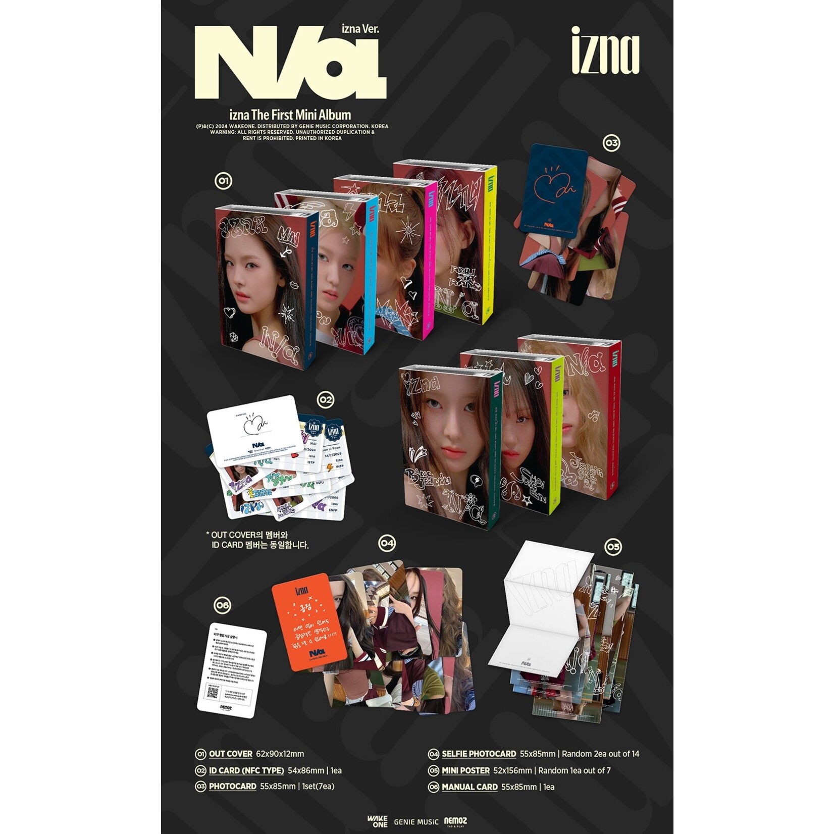 izna izna - [N/a] (izna Ver.) + Random Photocard (SW)